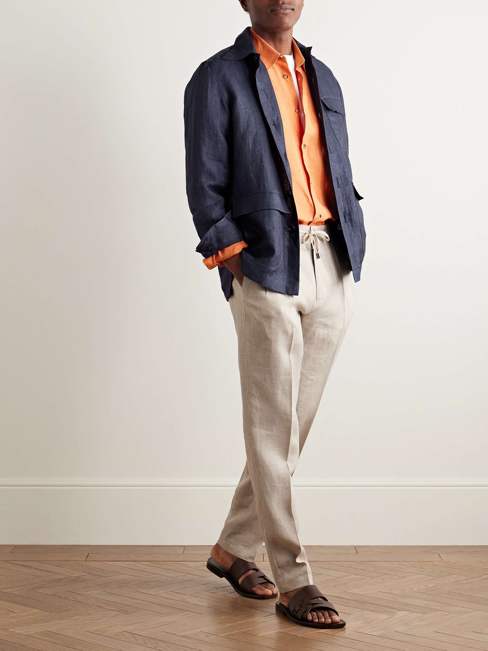 Linen-Twill Overshirt view