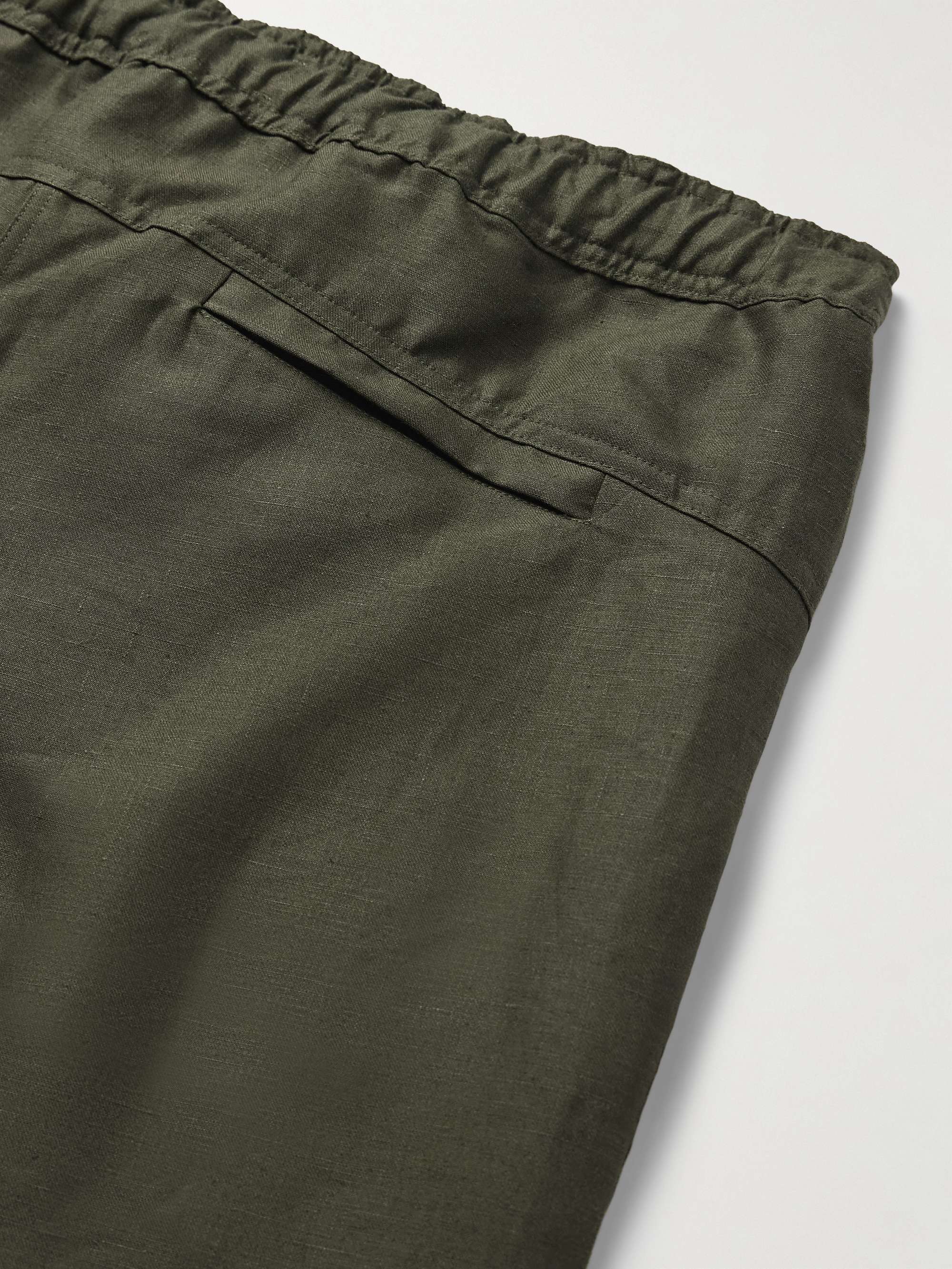 Sydney Slim-Fit Linen Drawstring Trousers view