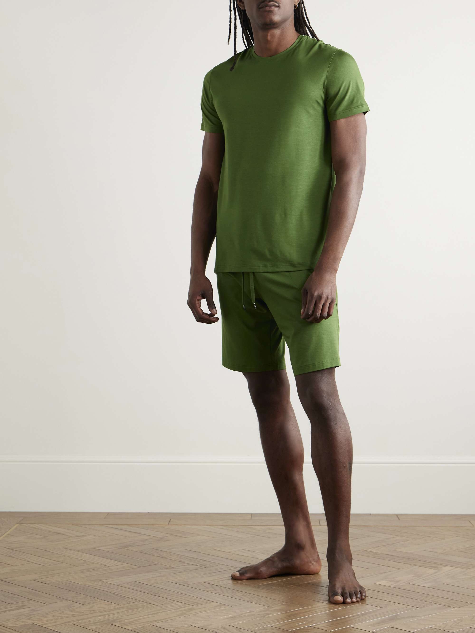 Basel Stretch-Micro Modal Jersey Pyjama Shorts view