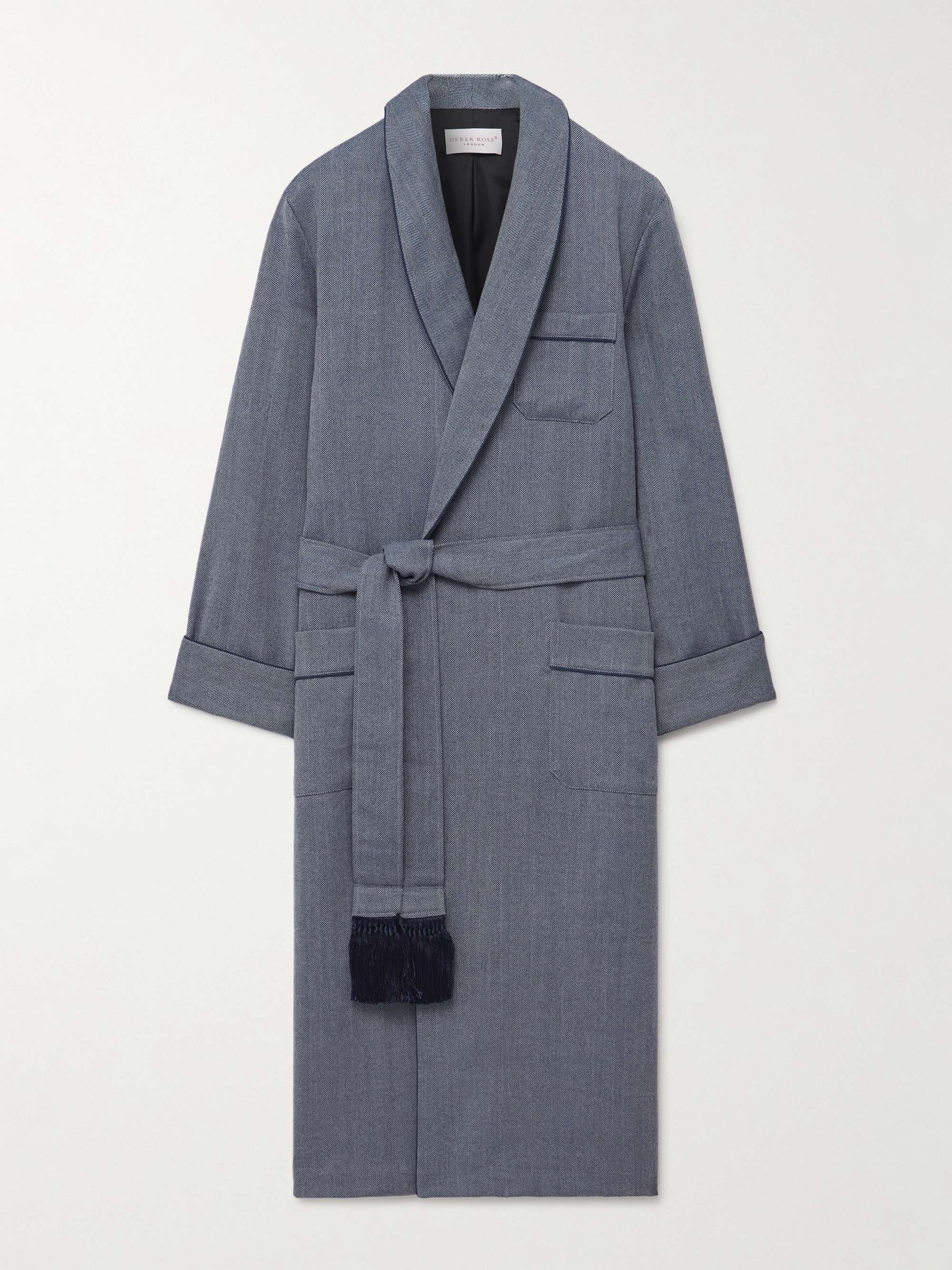 Lincoln 11 Belted Herringbone Wool Robe view