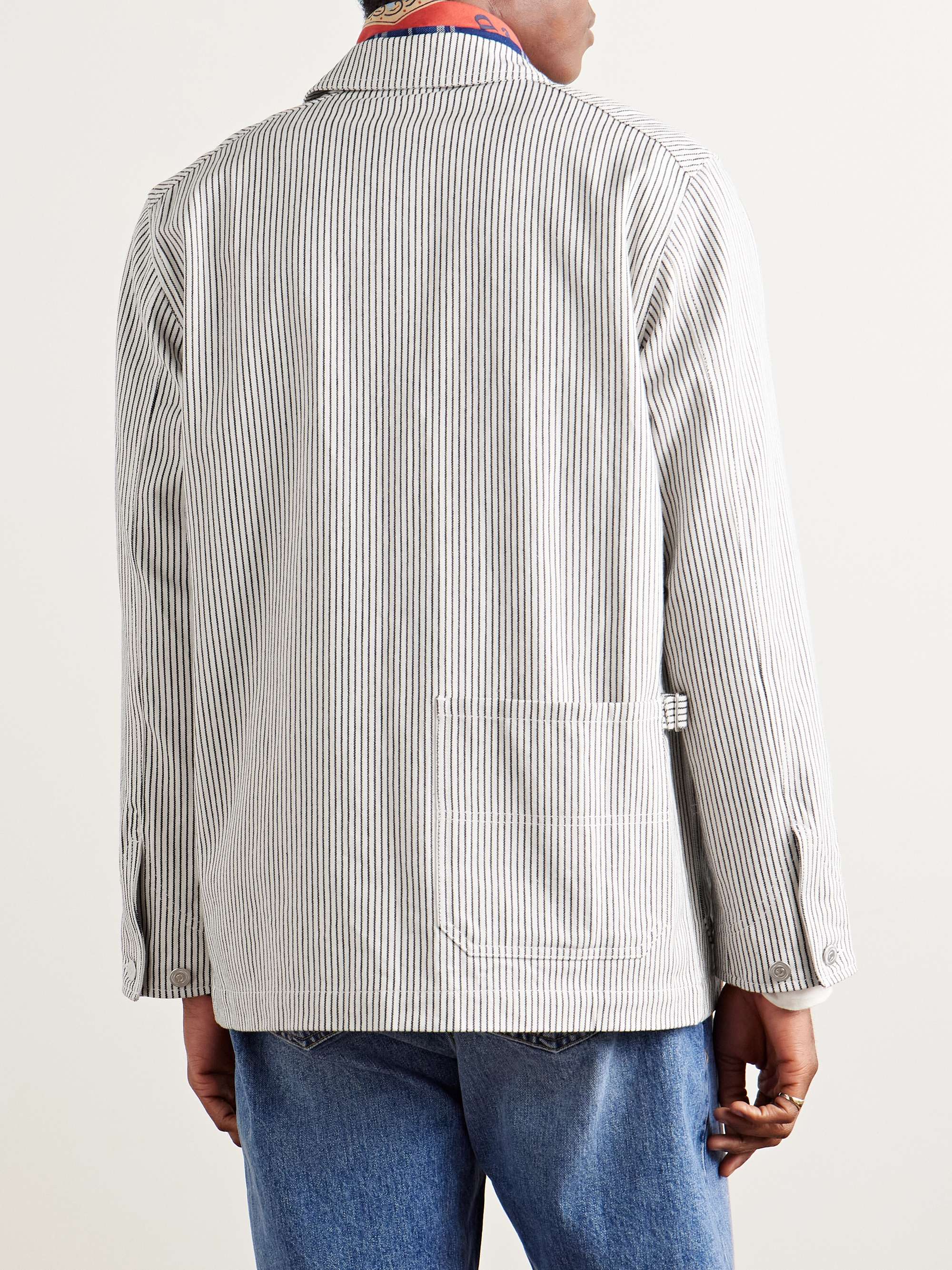 Stoker Striped Cotton Overshirt view