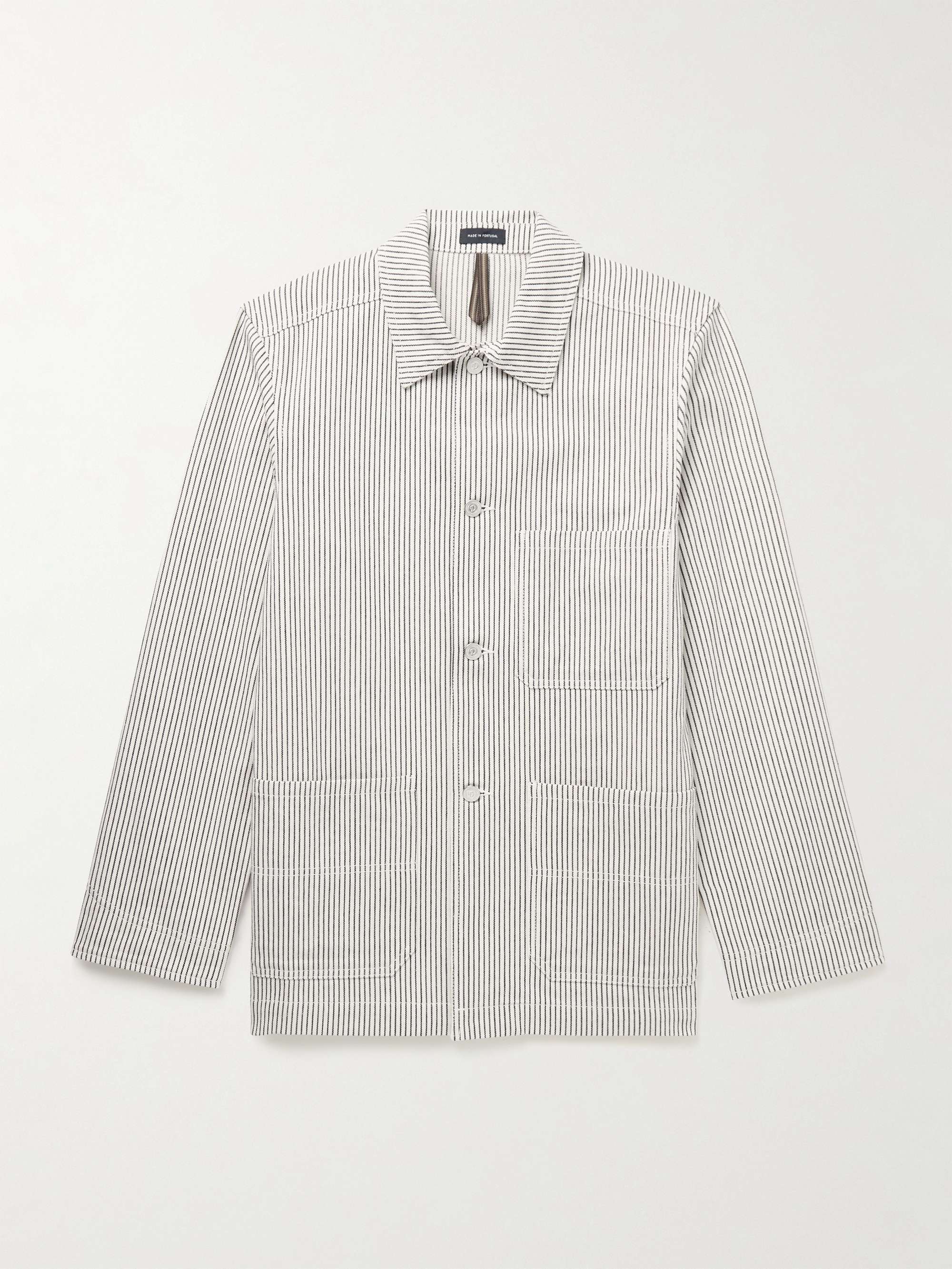 Stoker Striped Cotton Overshirt view
