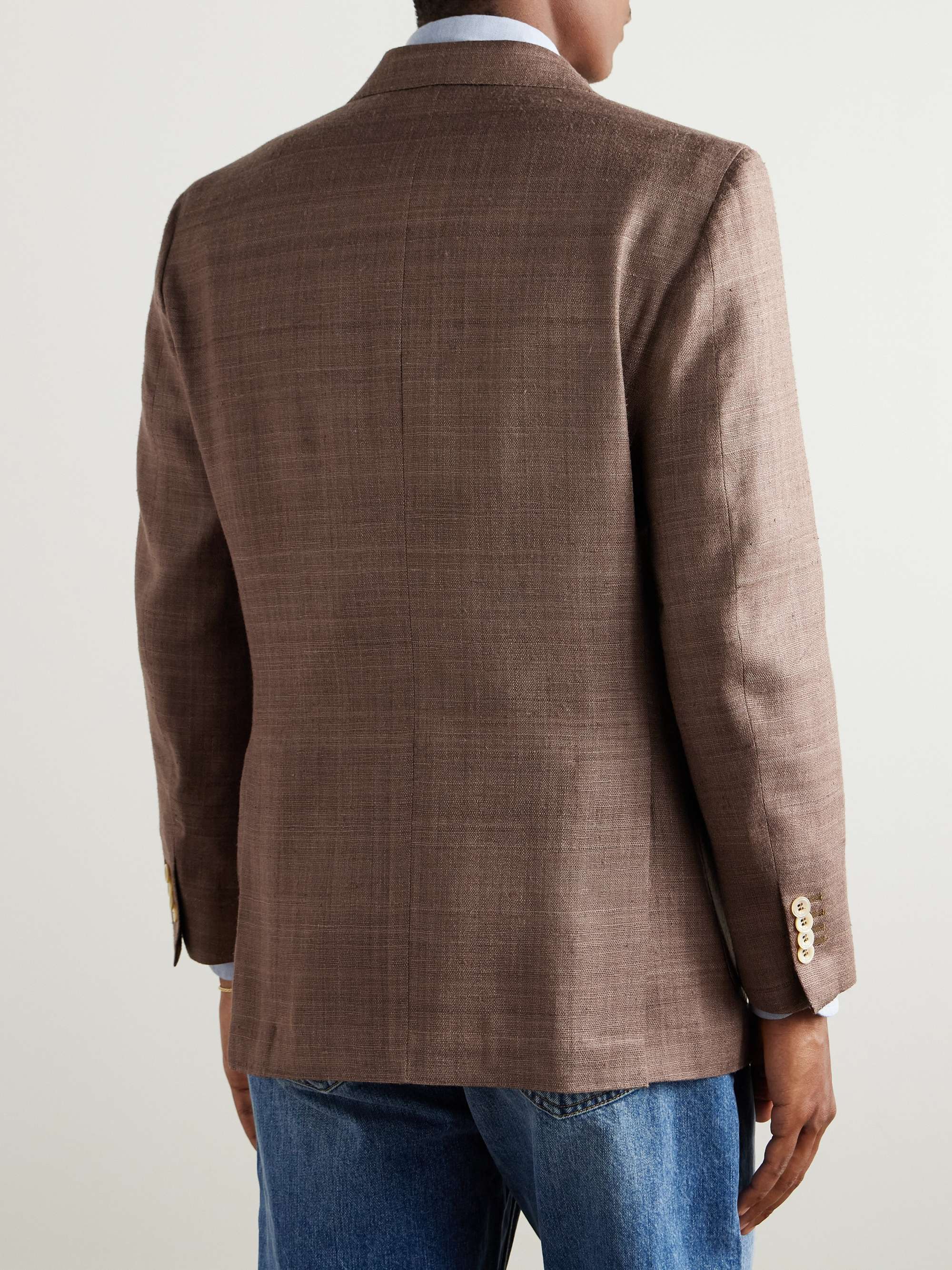Double-Breasted Silk Blazer view