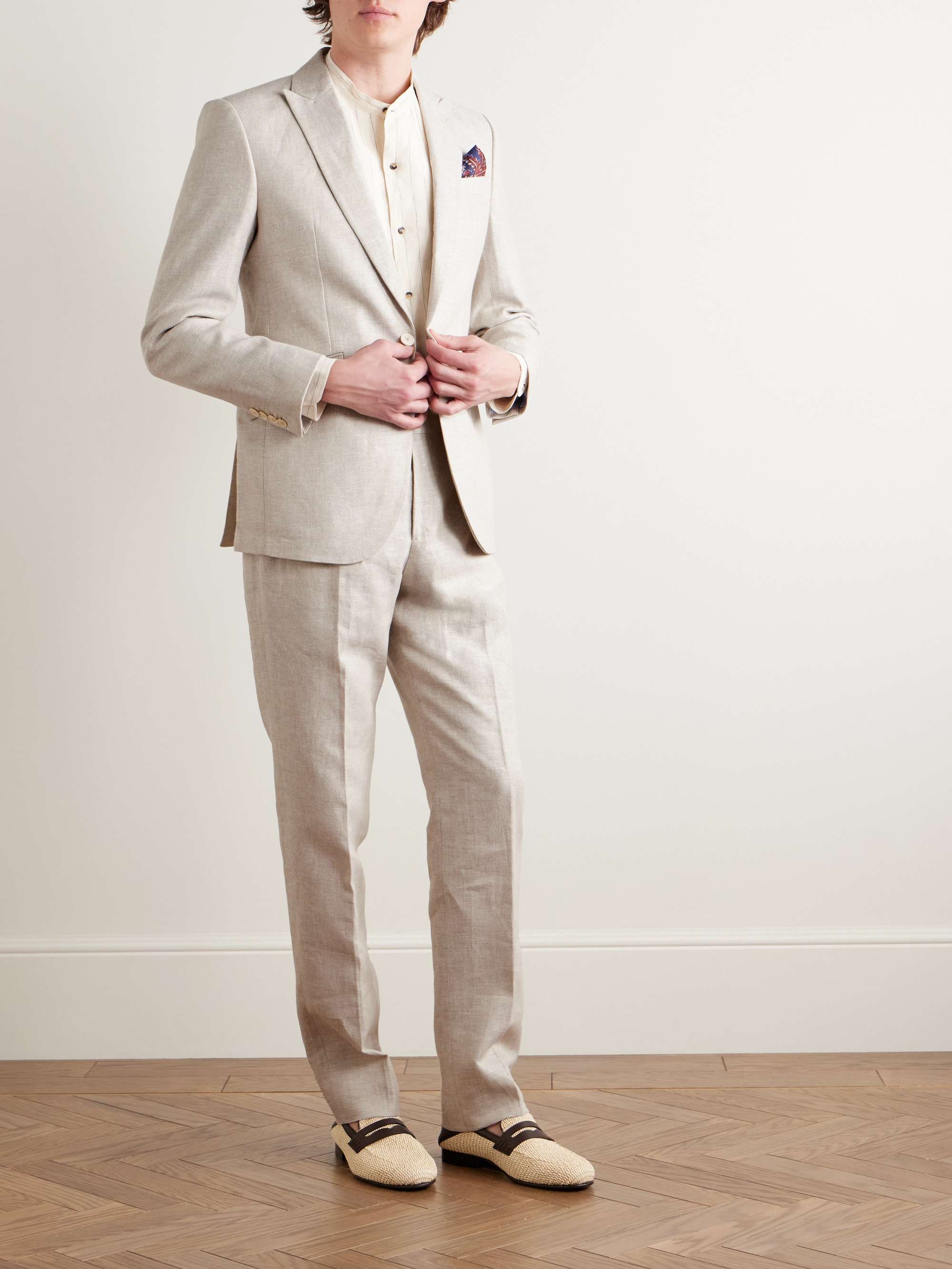 Ebury Slim-Fit Linen Suit Jacket view