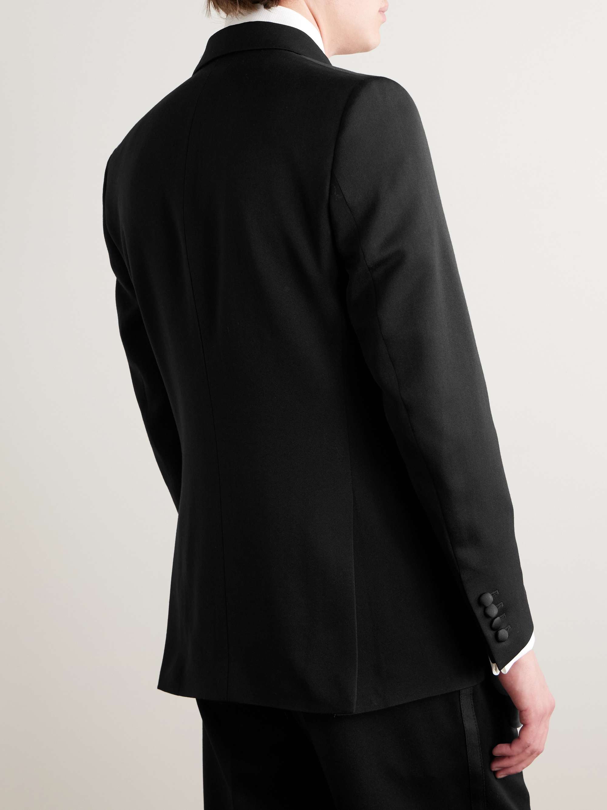 Tommy Slim-Fit Grosgrain-Trimmed Wool Tuxedo Jacket view