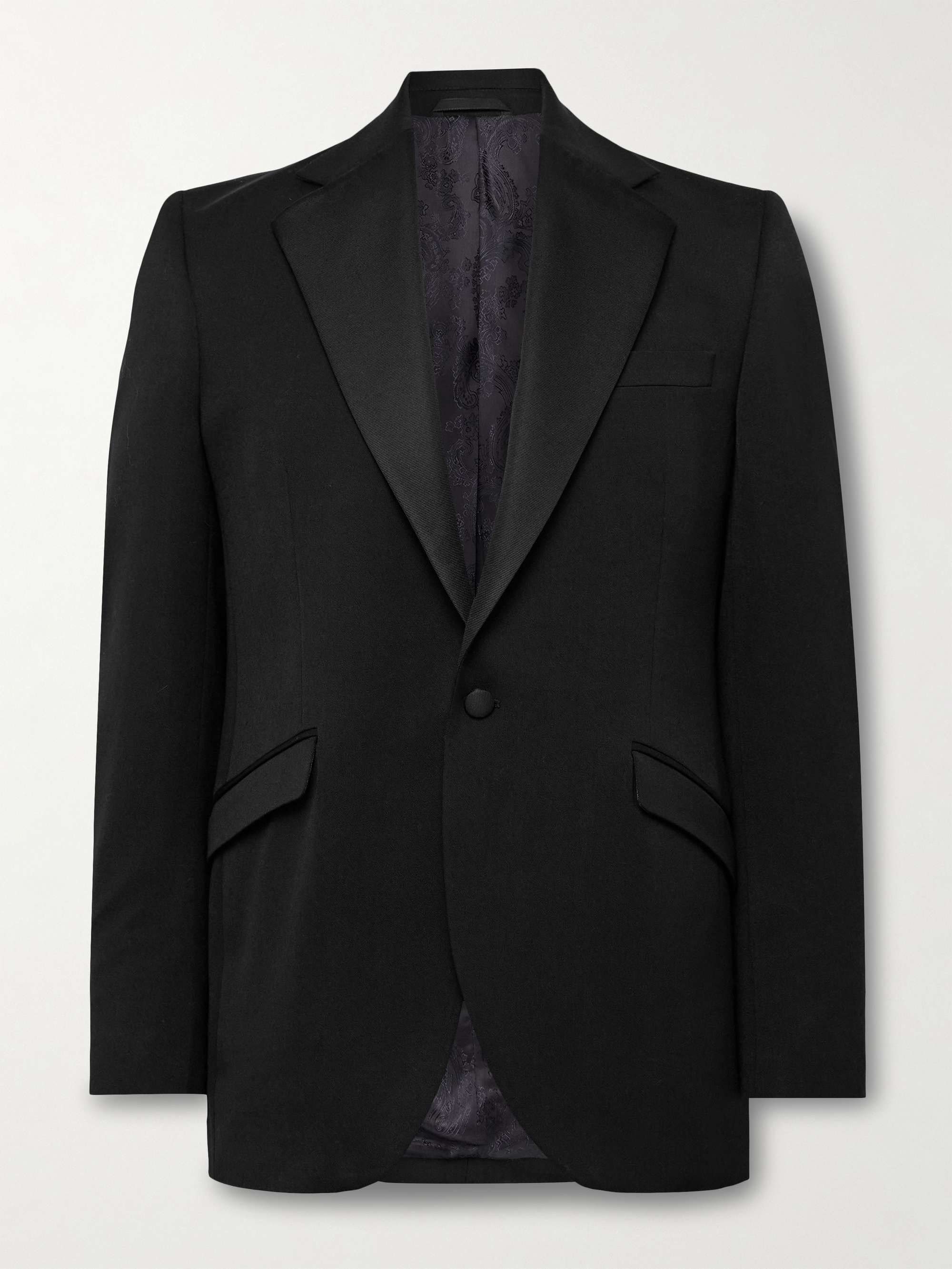 Tommy Slim-Fit Grosgrain-Trimmed Wool Tuxedo Jacket view