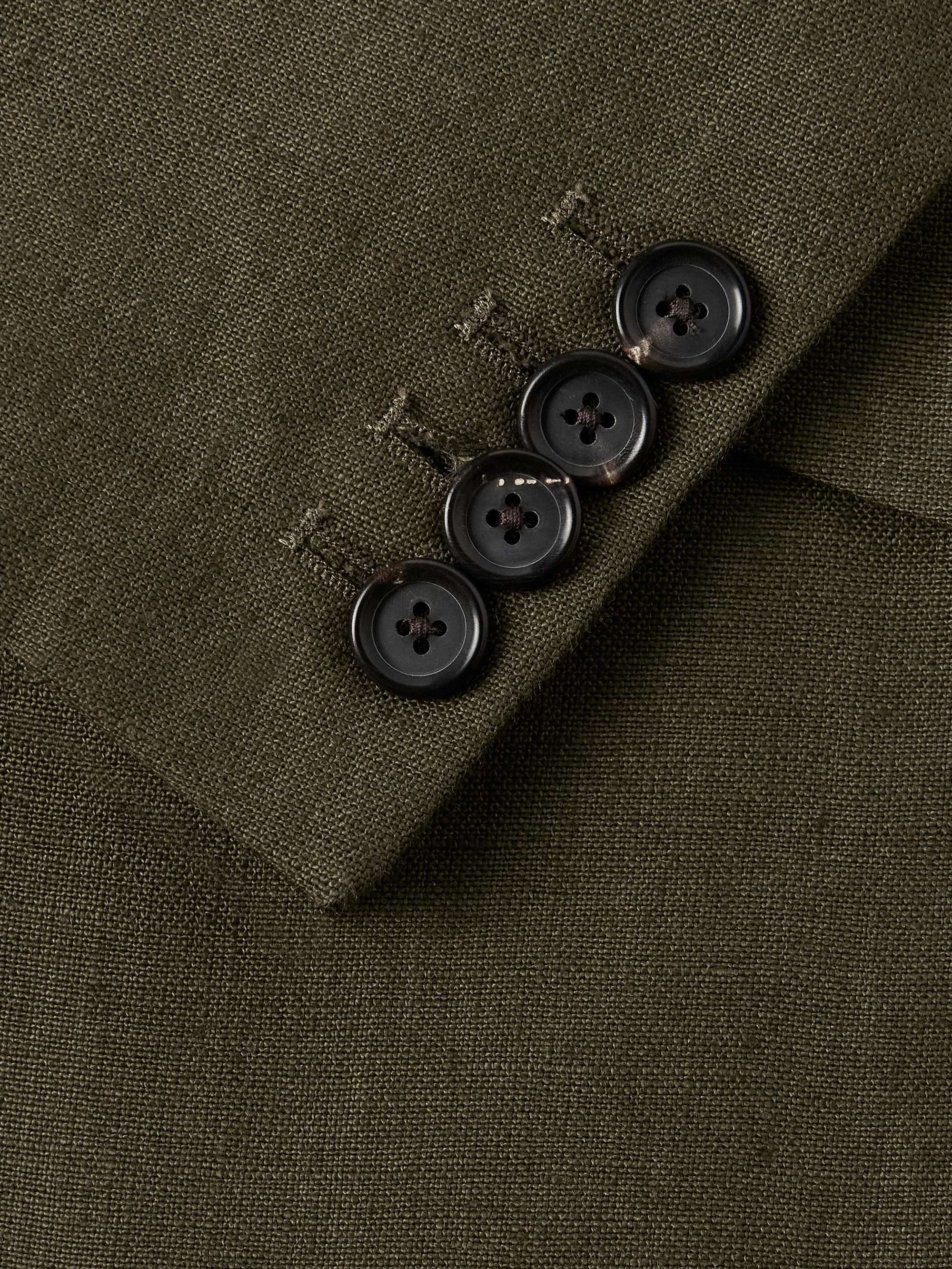Slim-Fit Linen Suit Jacket view