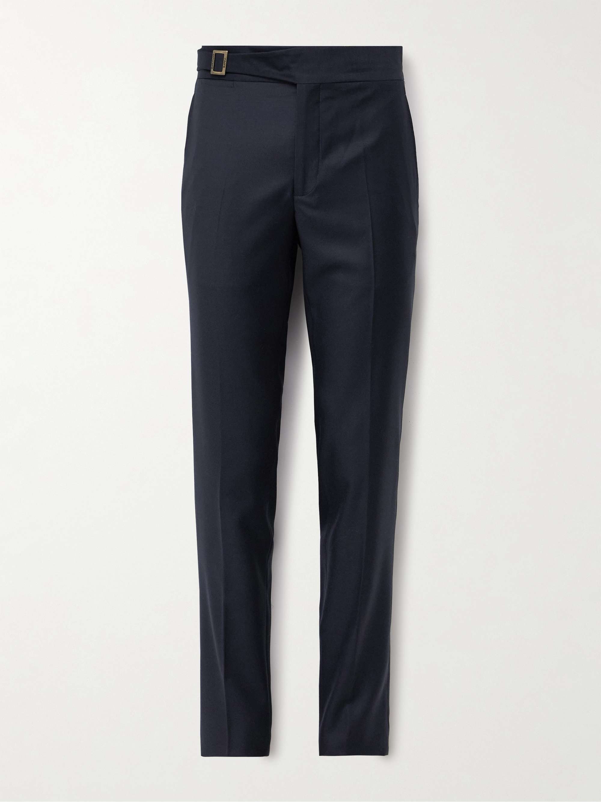 Genny Slim-Fit Virgin Wool-Twill Suit Trousers view