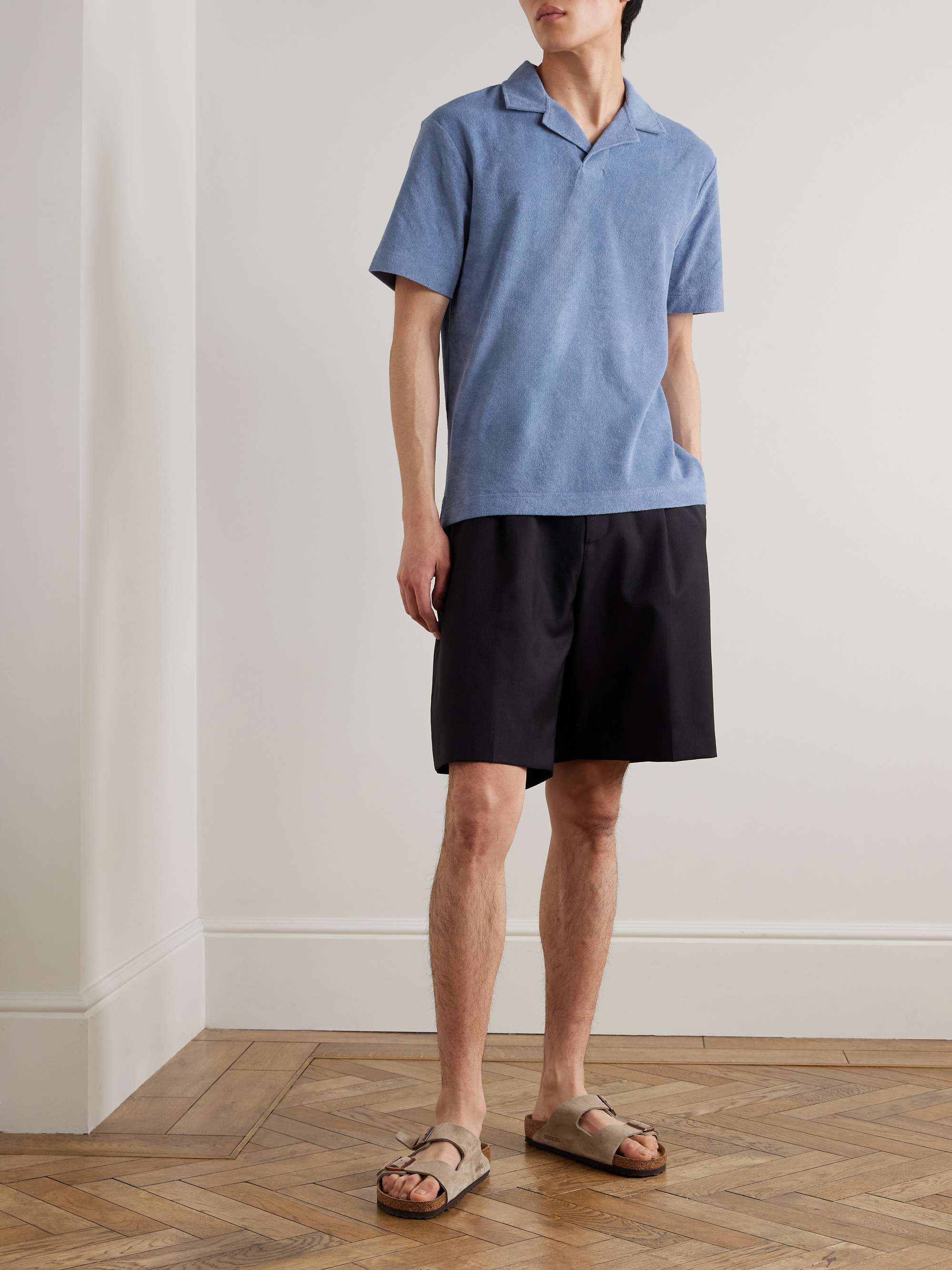 Sea Island Cotton-Terry Polo Shirt view