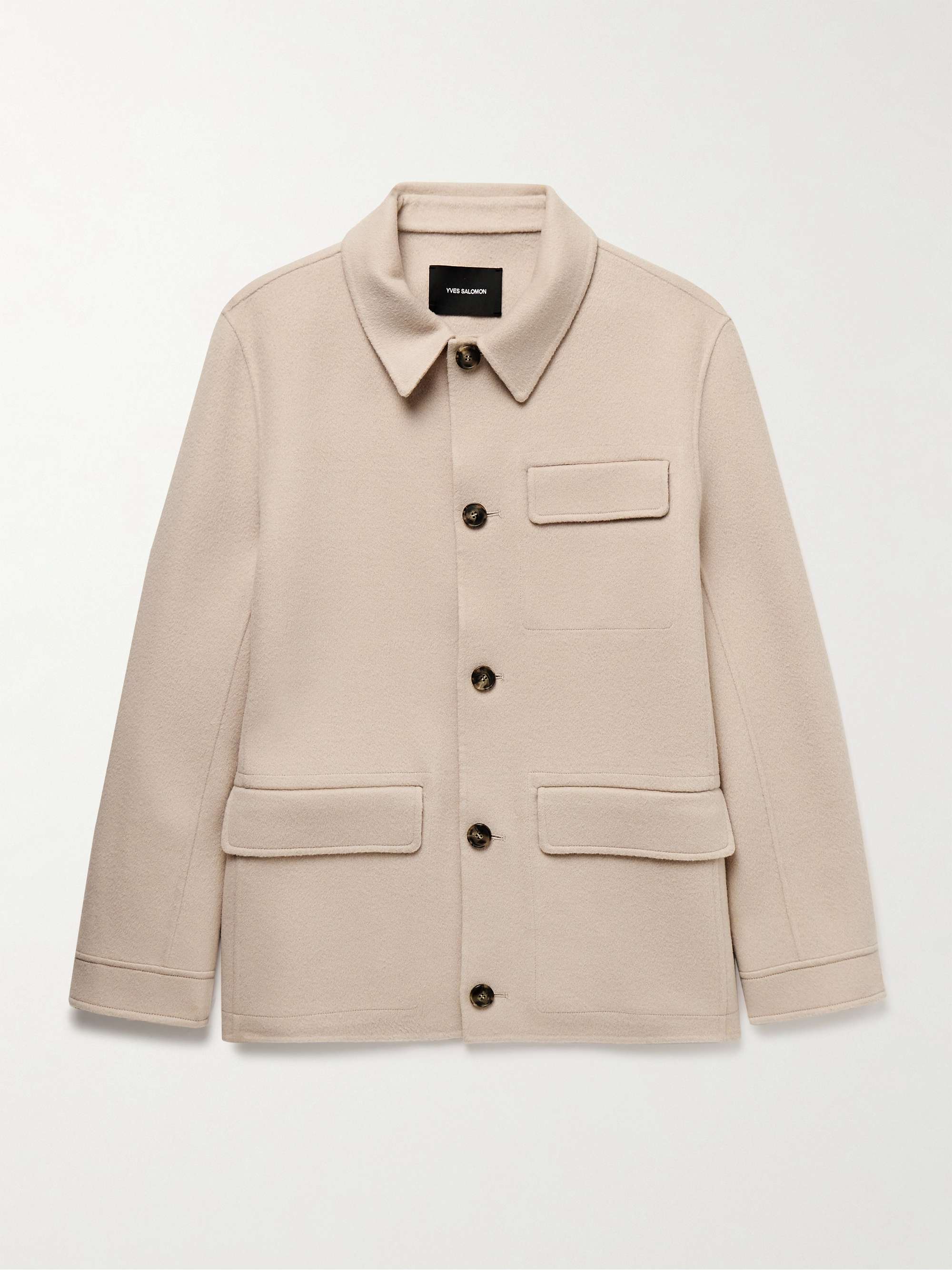 Wool and Cashmere-Blend Felt Overshirt view