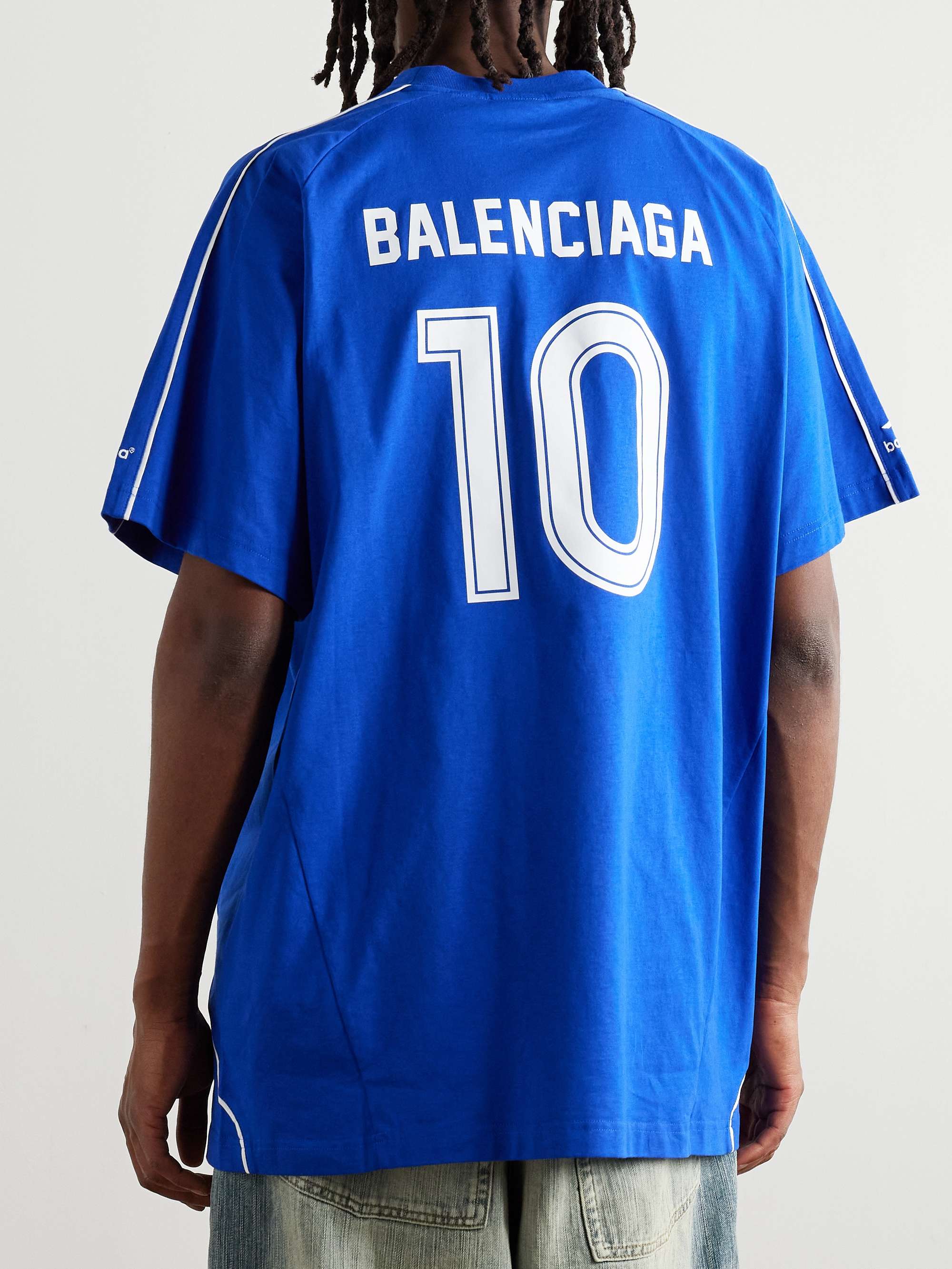Oversized Embroidered Logo-Print Cotton-Jersey T-Shirt view