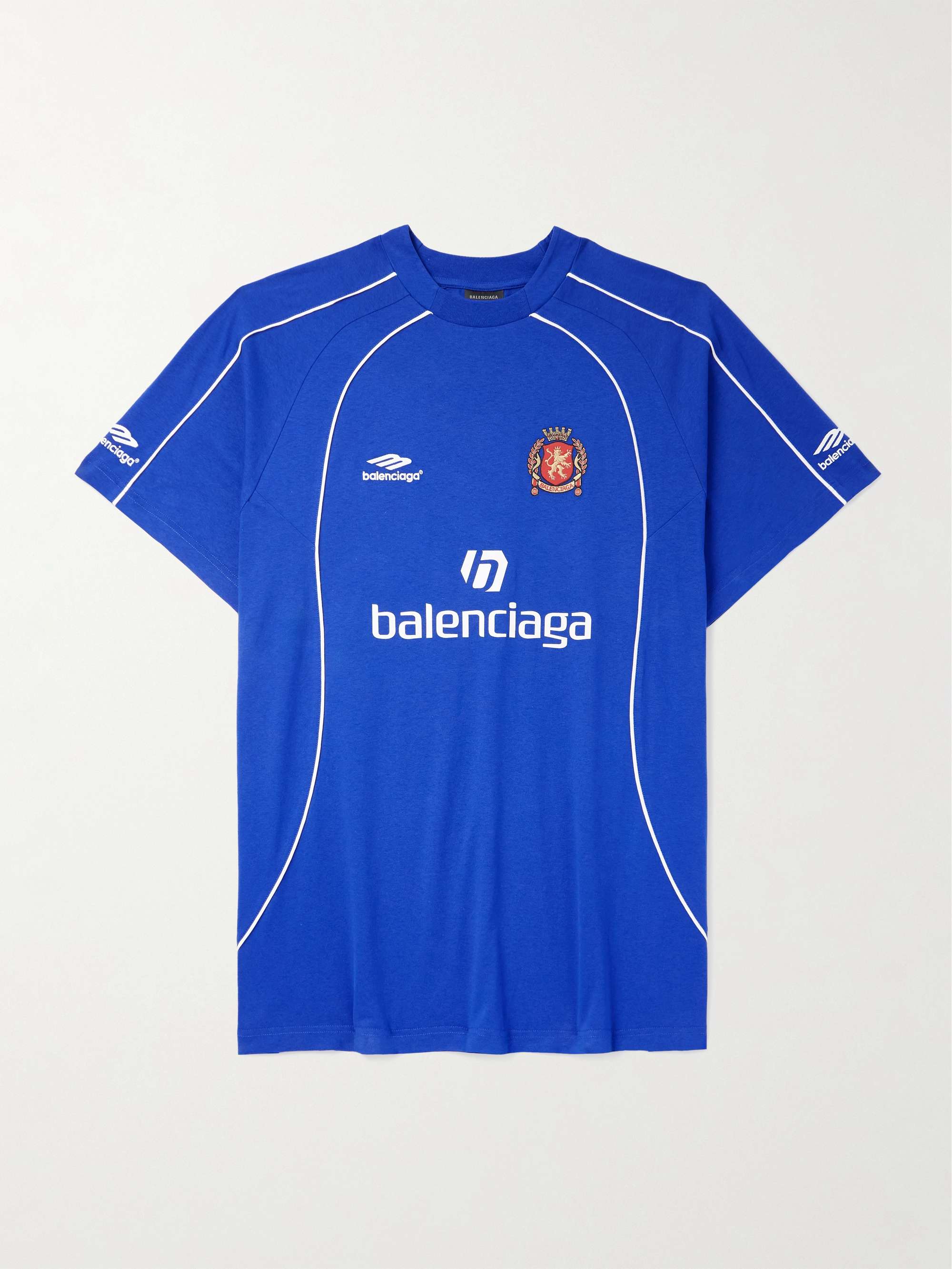 Oversized Embroidered Logo-Print Cotton-Jersey T-Shirt view