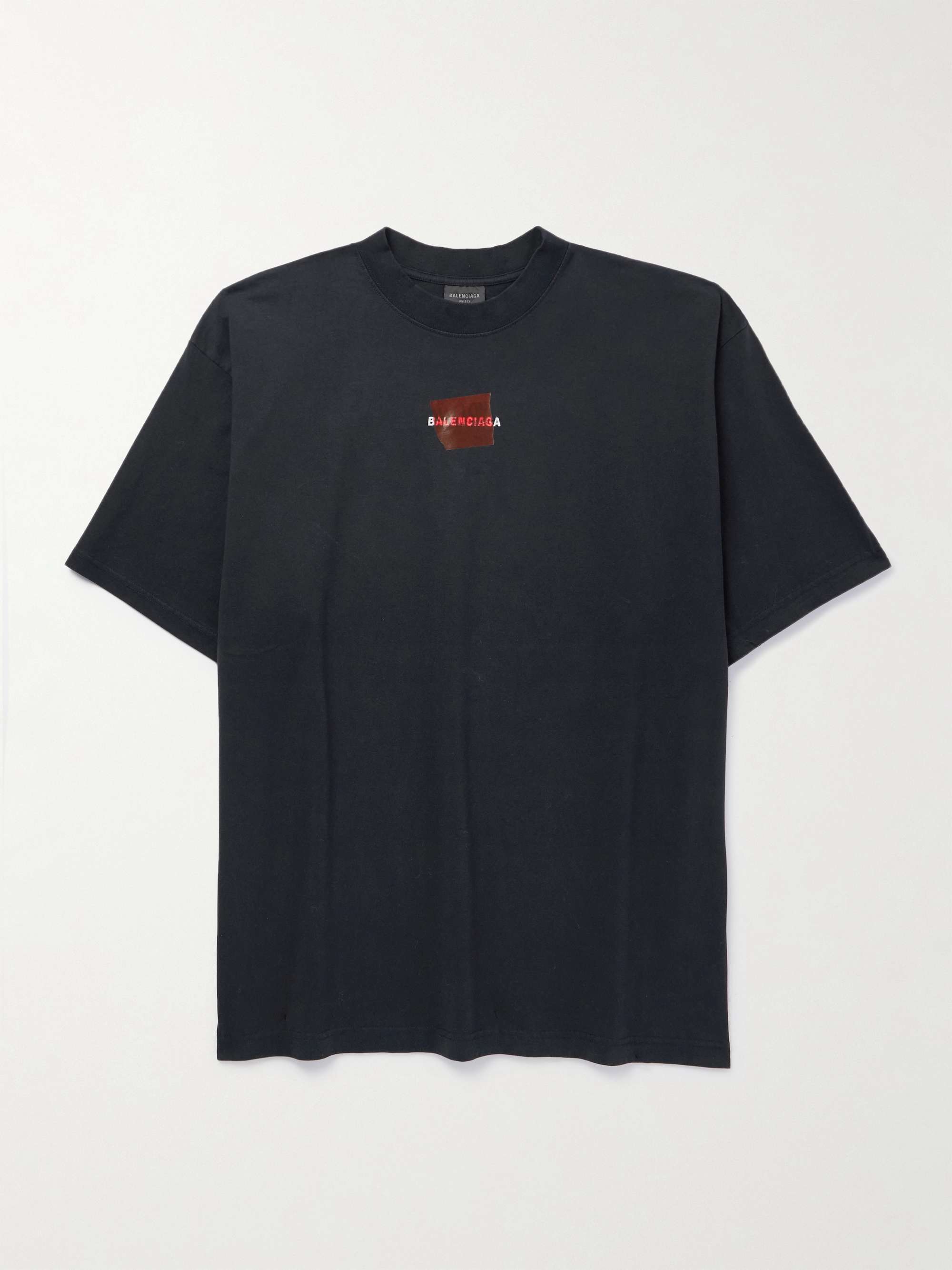 Logo-Embroidered Printed Cotton-Jersey T-Shirt view