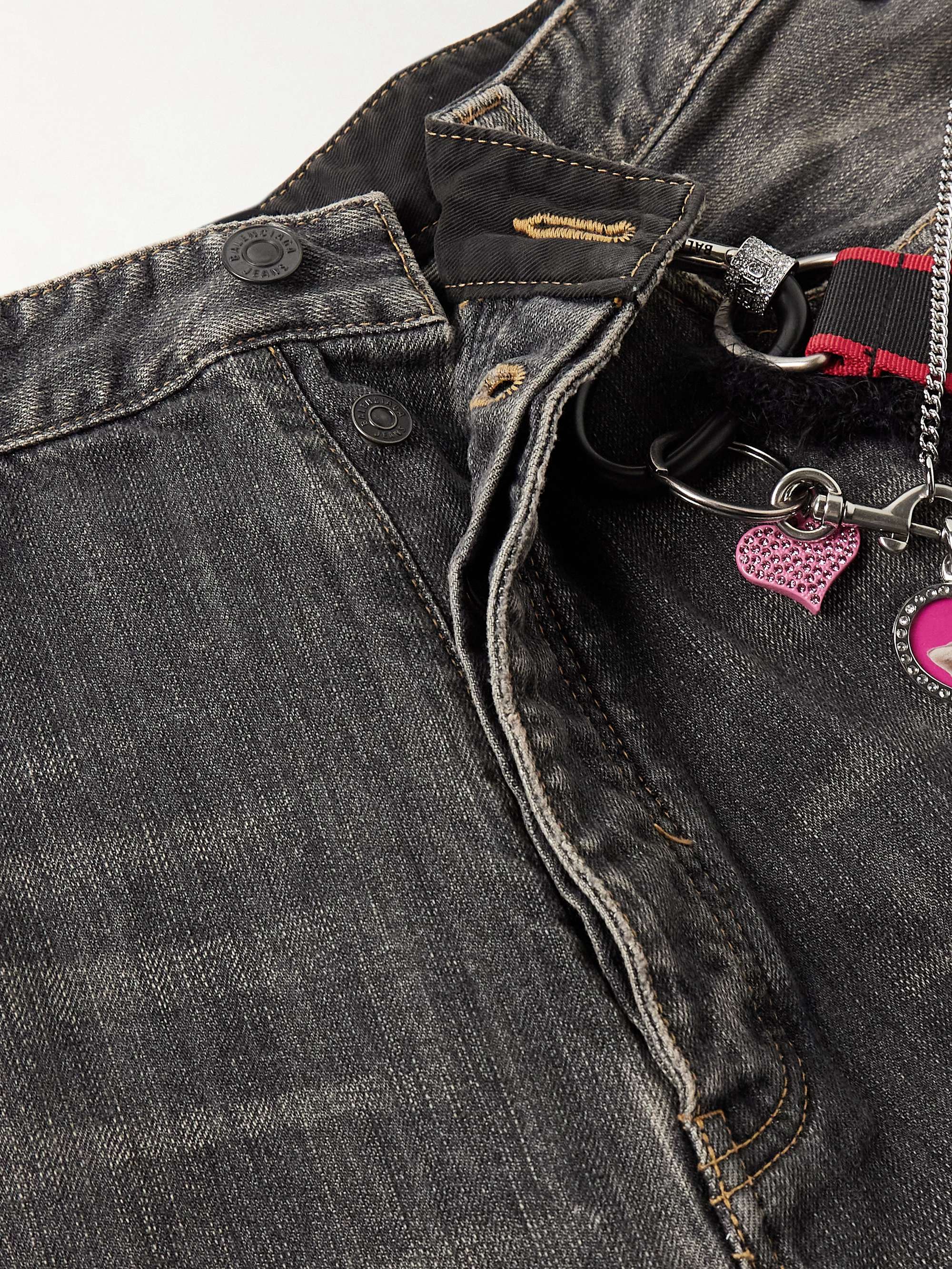 Wide-Leg Embellished Jeans view