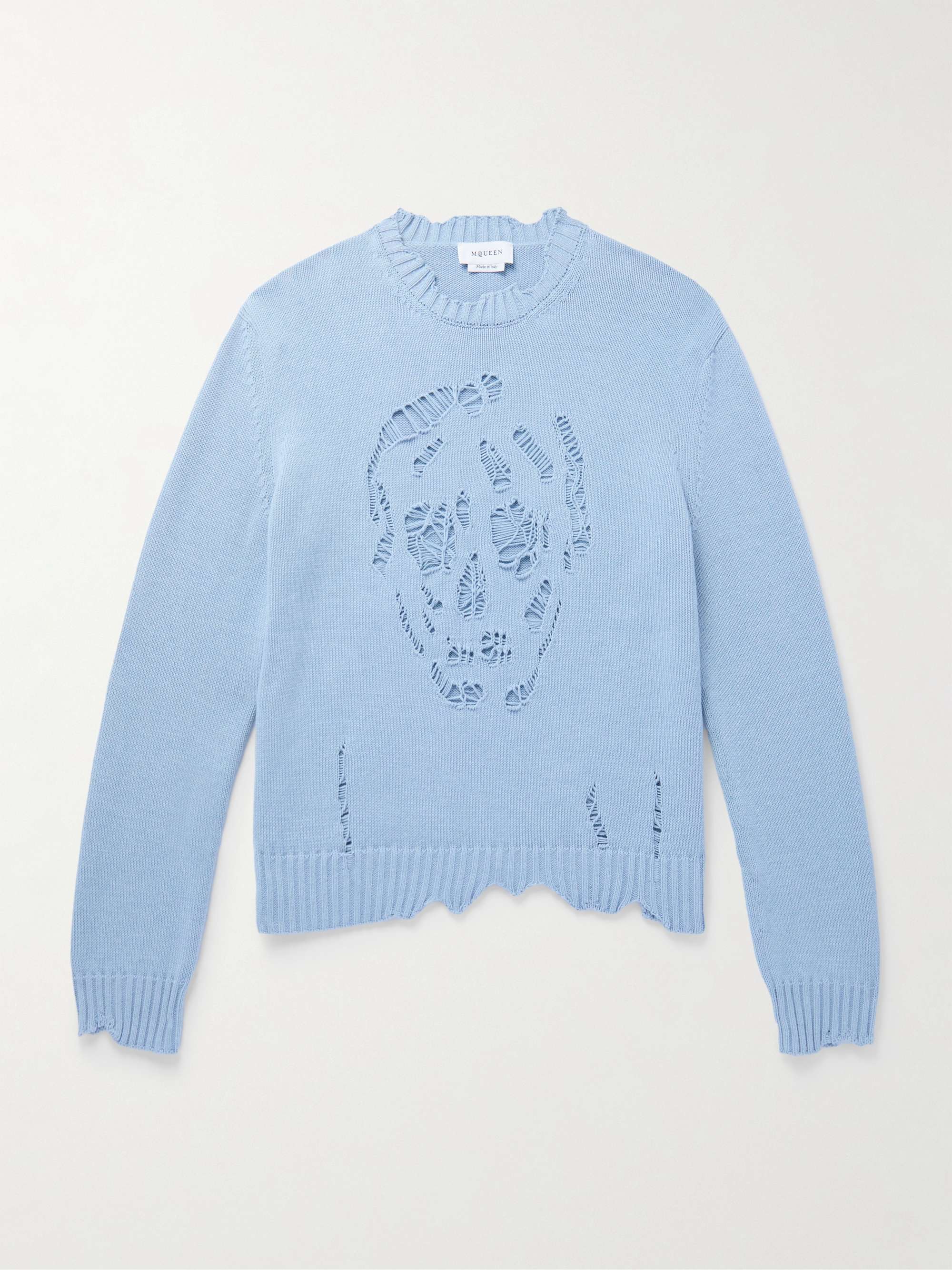Distressed Cotton Sweater view