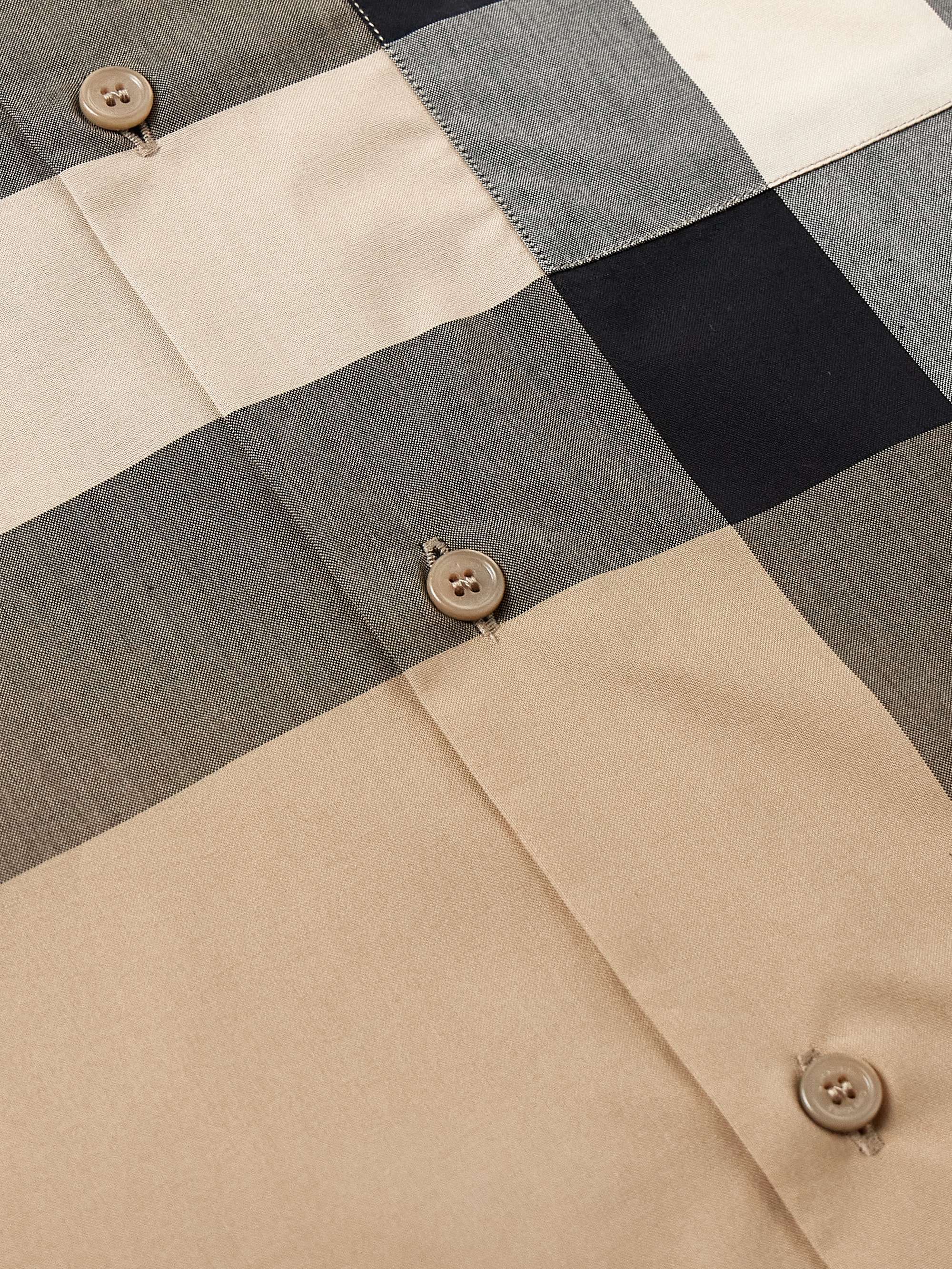 Slim-Fit Checked Cotton Shirt view