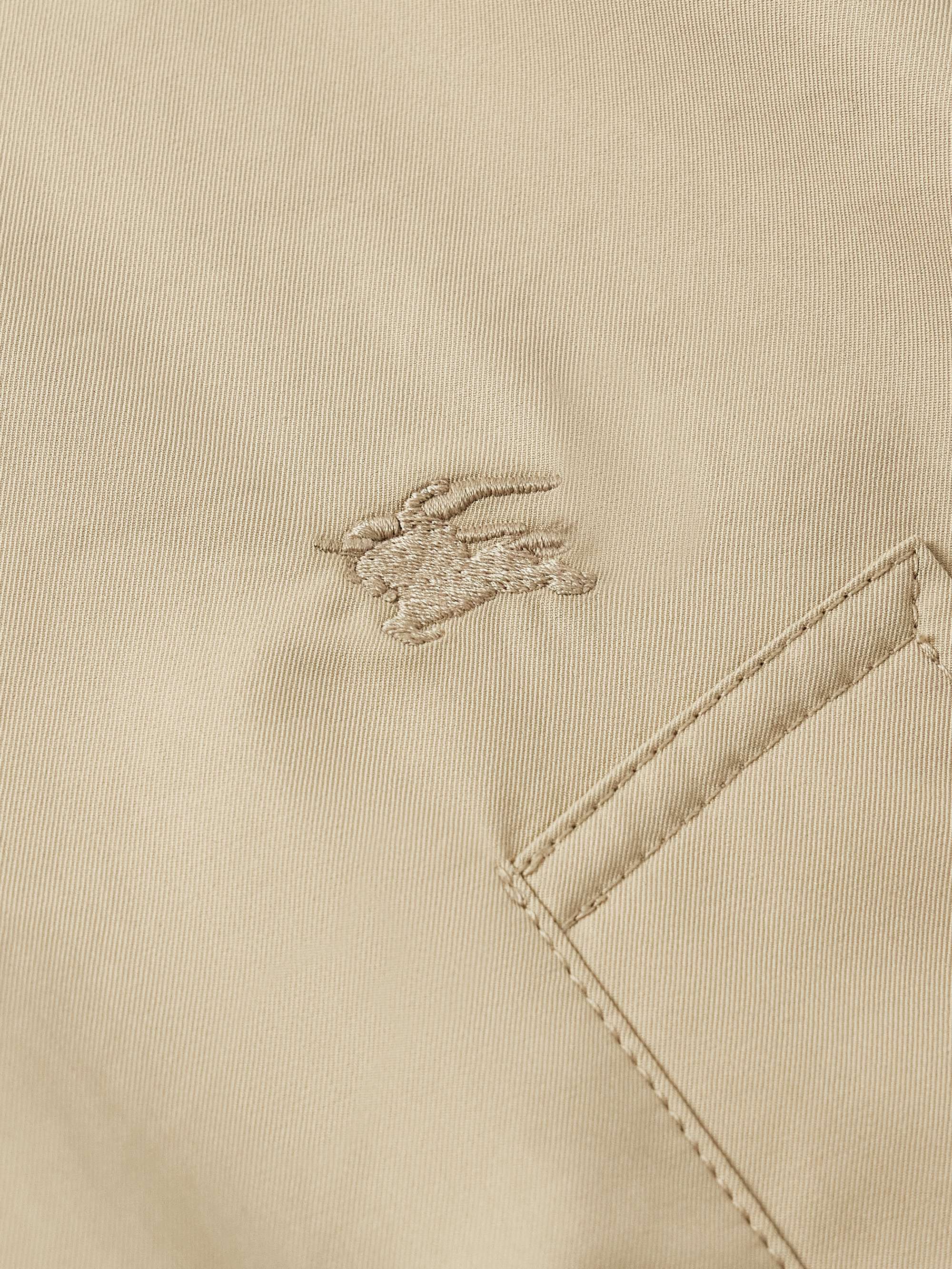 Logo-Embroidered Cotton-Twill Harrington Jacket view