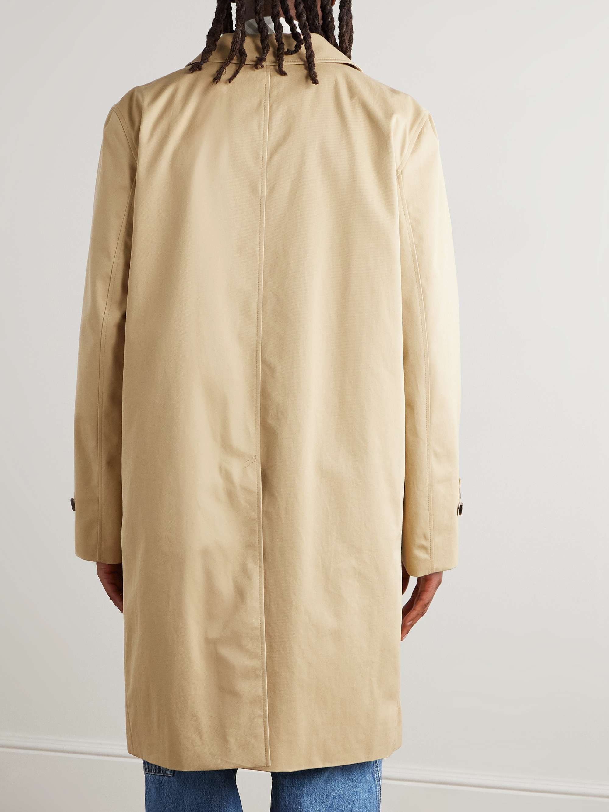Coated-Cotton Trench Coat view