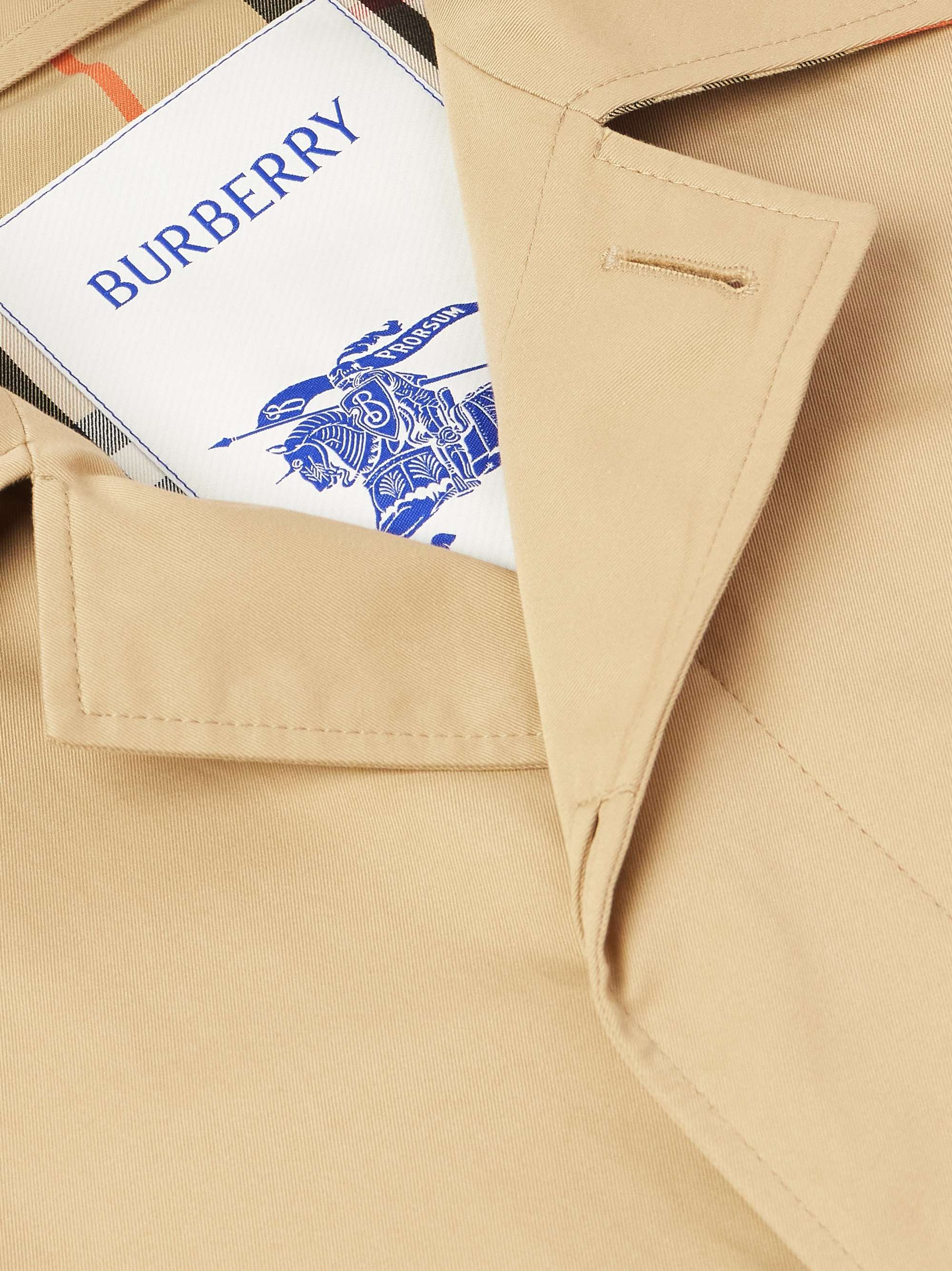 Coated-Cotton Trench Coat view