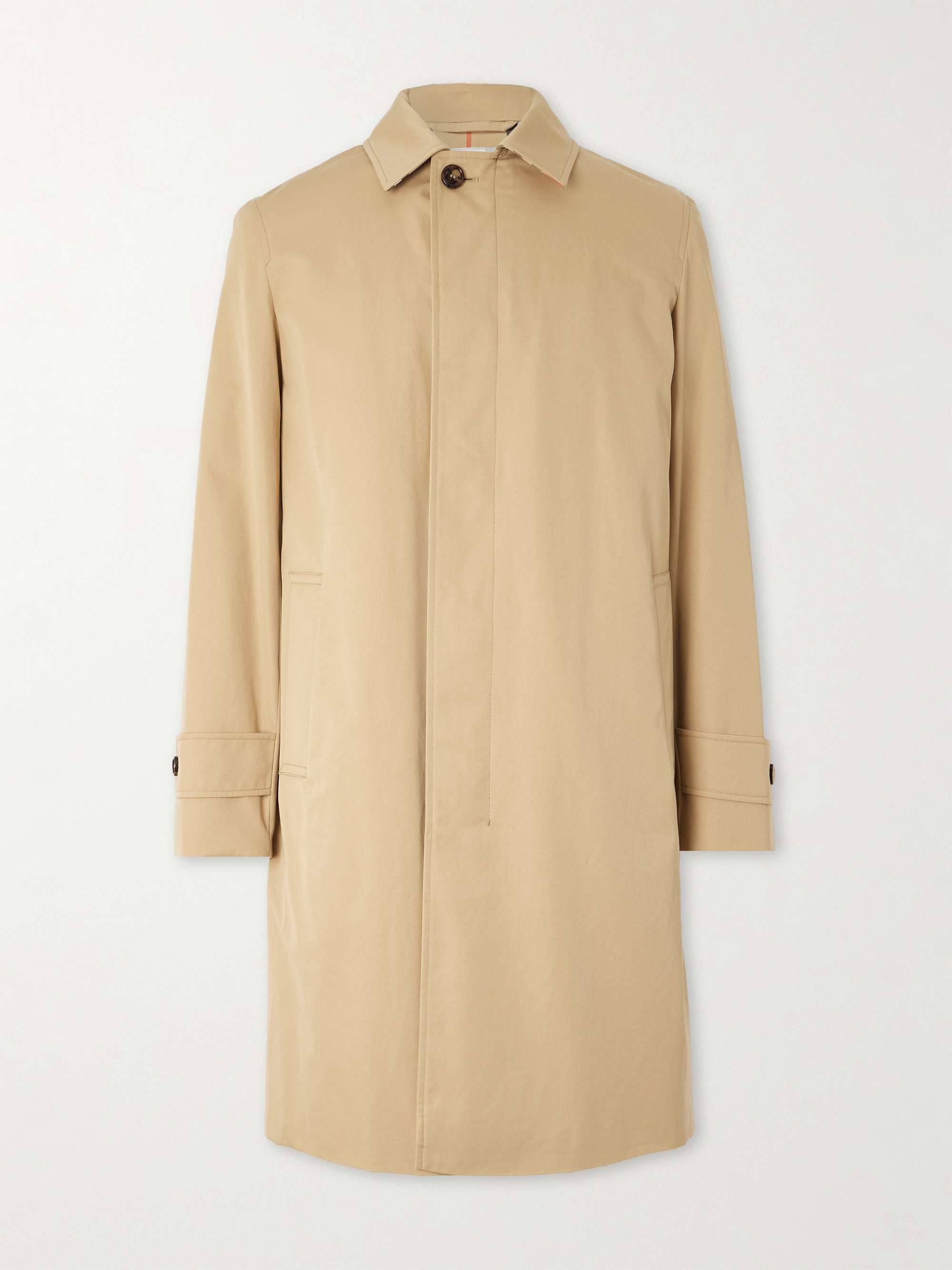 Coated-Cotton Trench Coat view