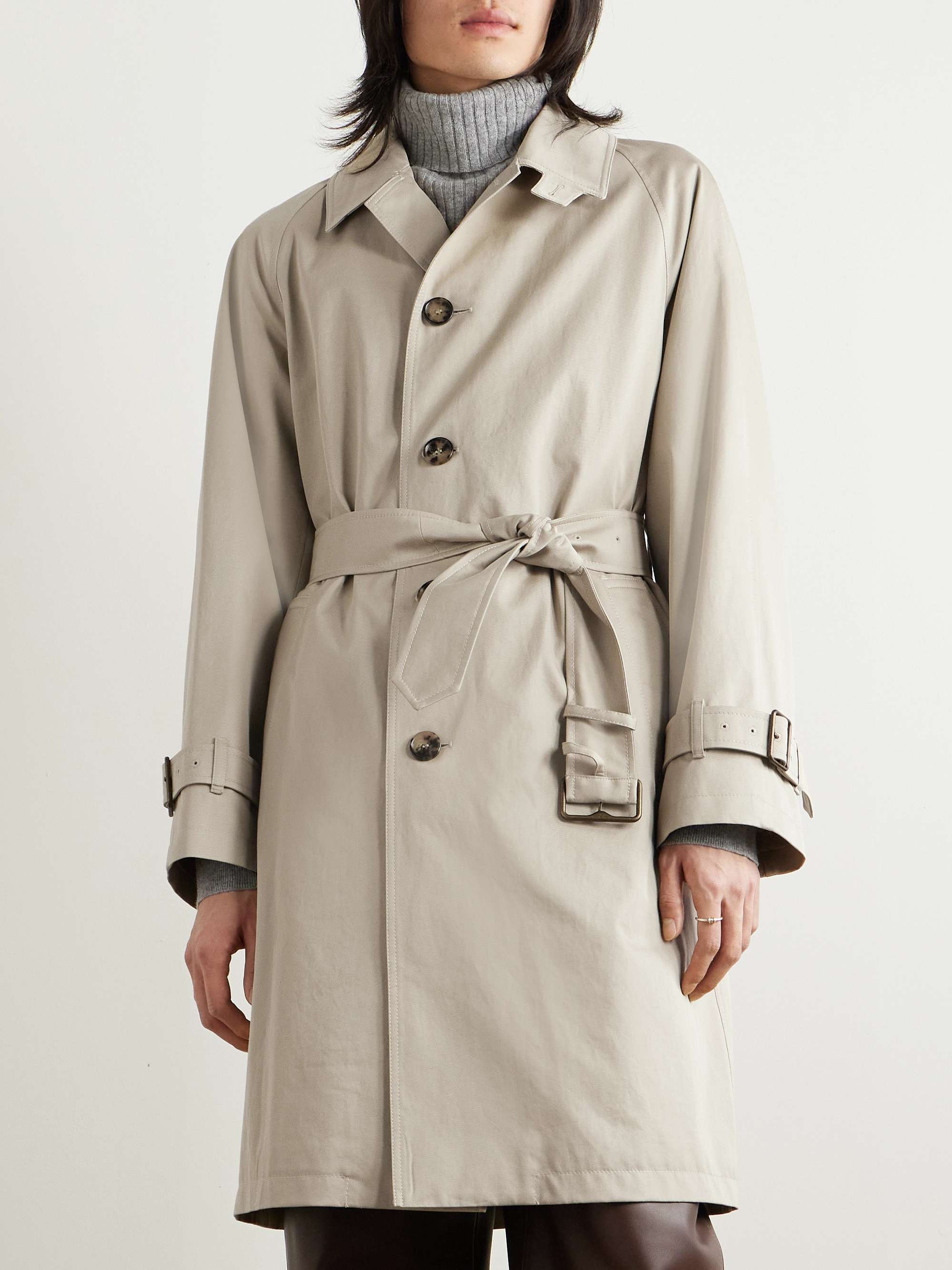 Belted Cotton-Gabardine Trench Coat view