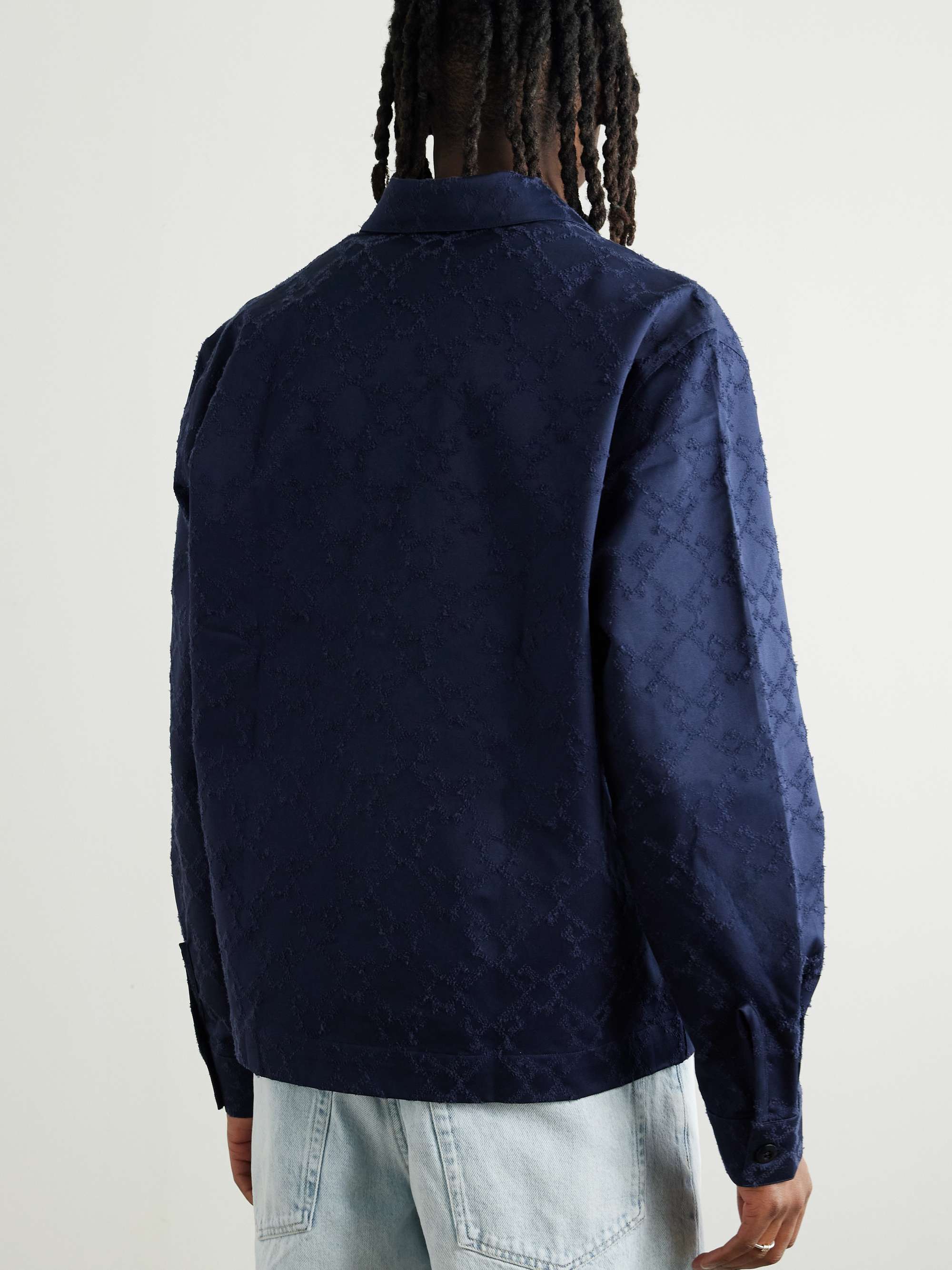 Cotton-Twill Jacquard Shirt view