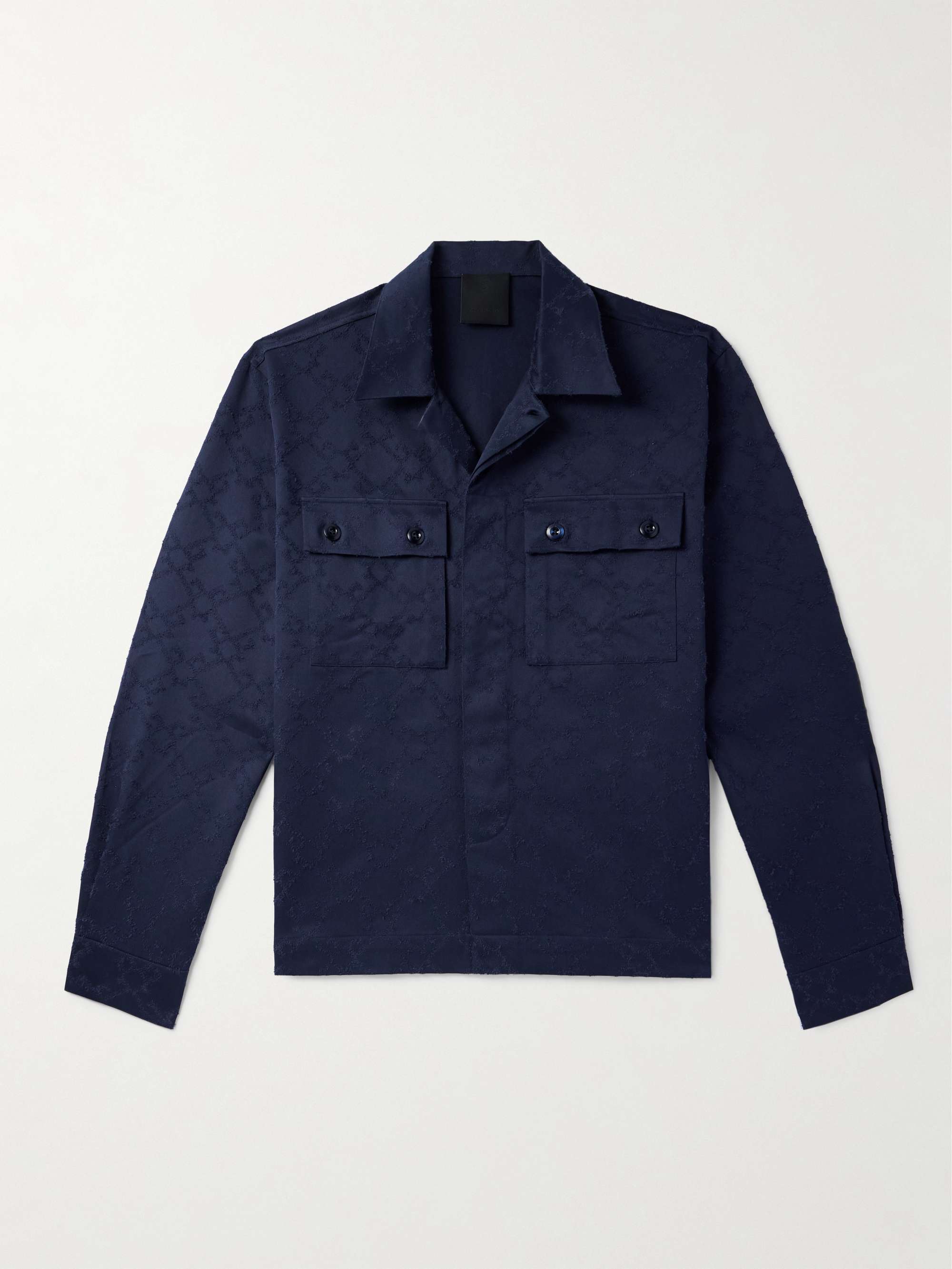 Cotton-Twill Jacquard Shirt view