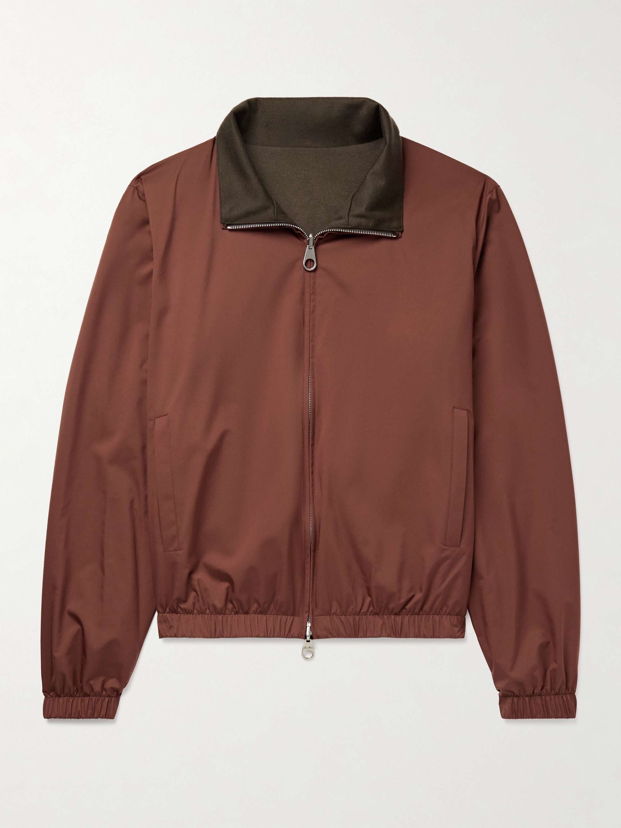 Reversible Padded Windmate® Storm System® Nylon and Cashmere Blouson Jacket view