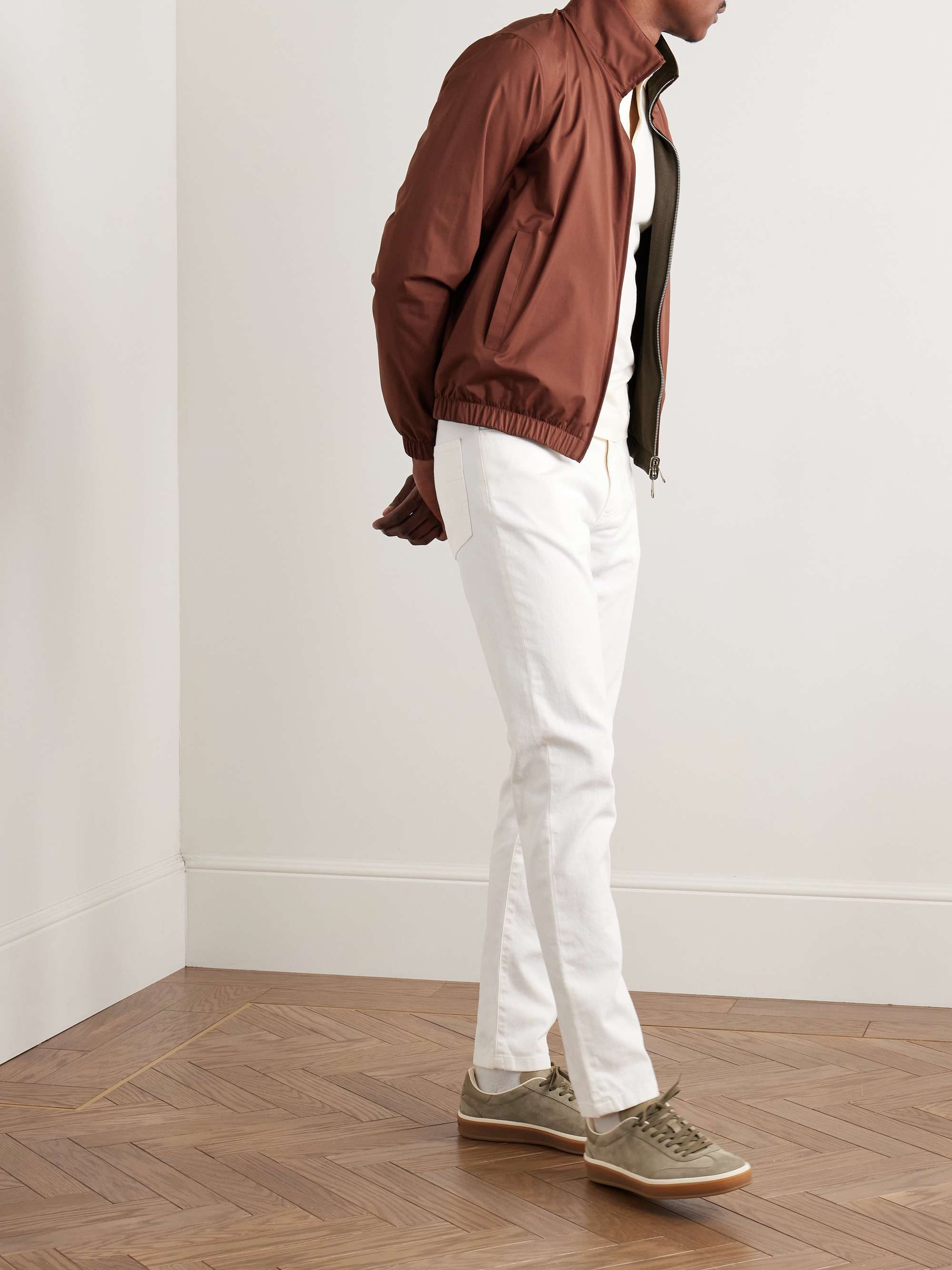 Reversible Padded Windmate® Storm System® Nylon and Cashmere Blouson Jacket view
