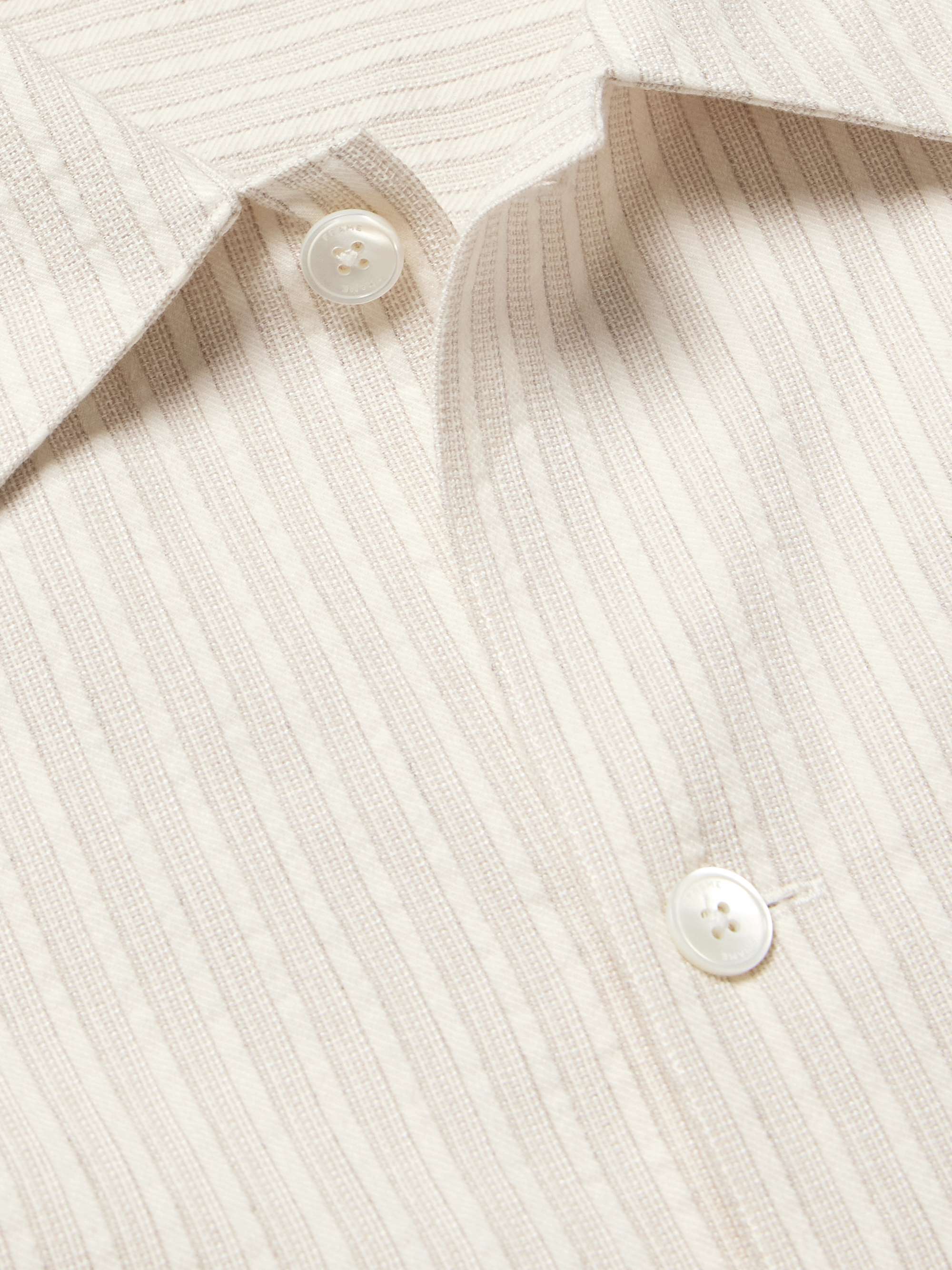 Striped Cotton-Jacquard Shirt view