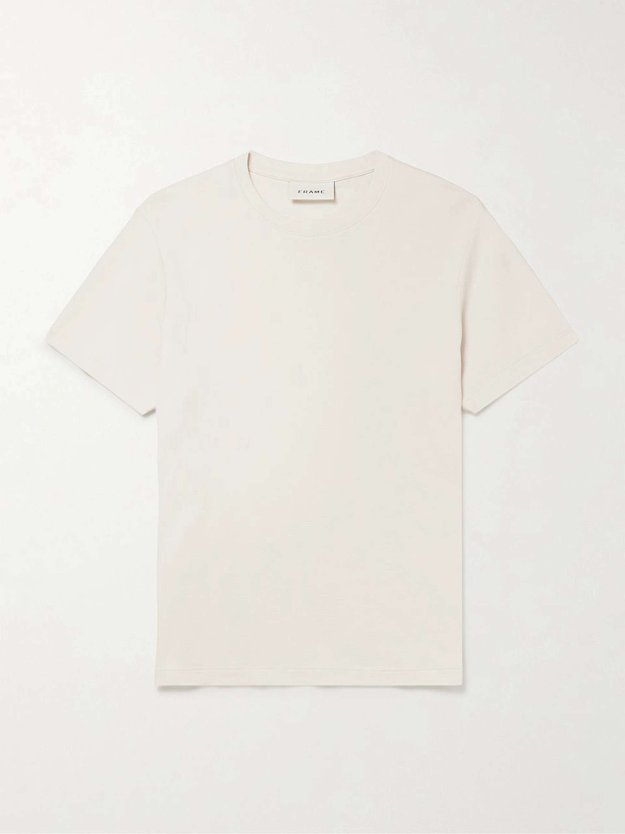 Duo Fold Cotton-Jersey T-Shirt view