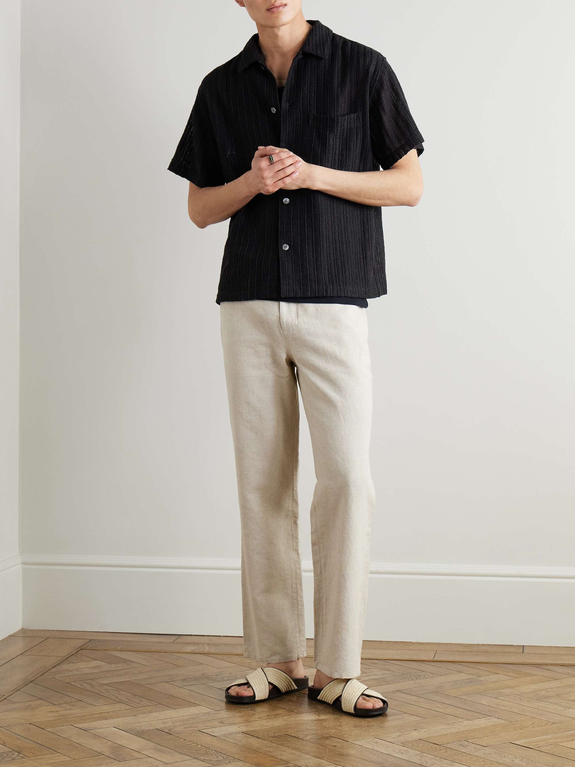 Striped Crocheted Shirt view