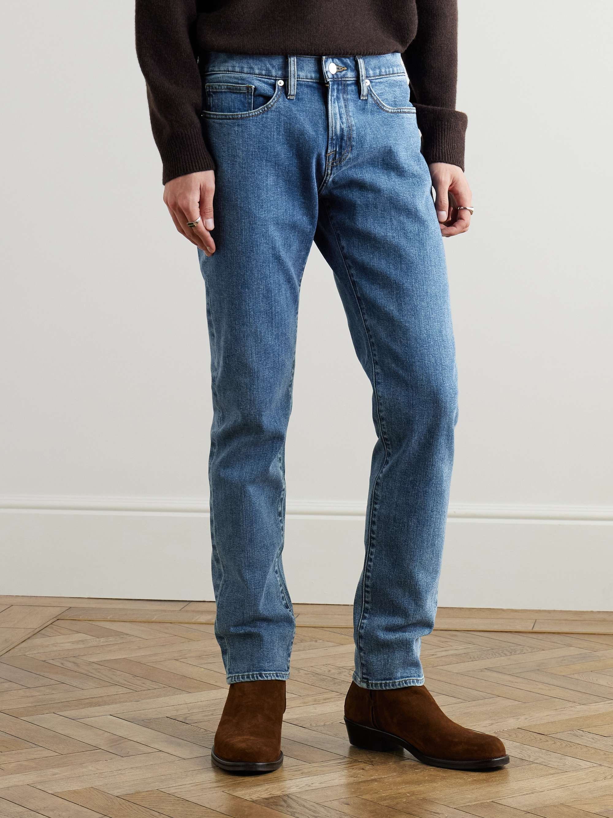 L'Homme Slim-Fit Straight-Leg Jeans view