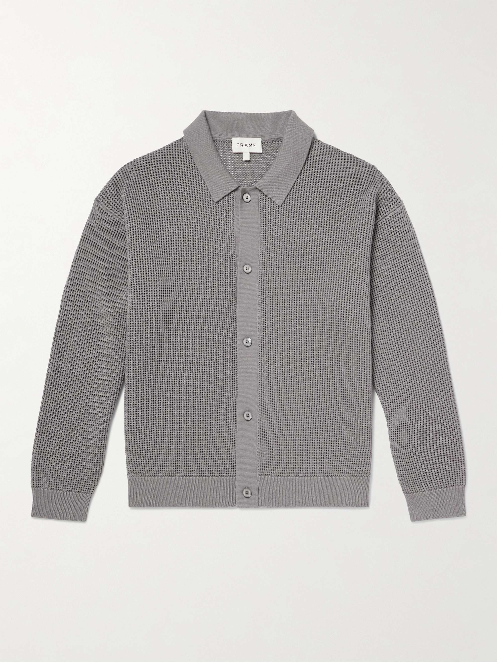 Open-Knit Cotton Cardigan view