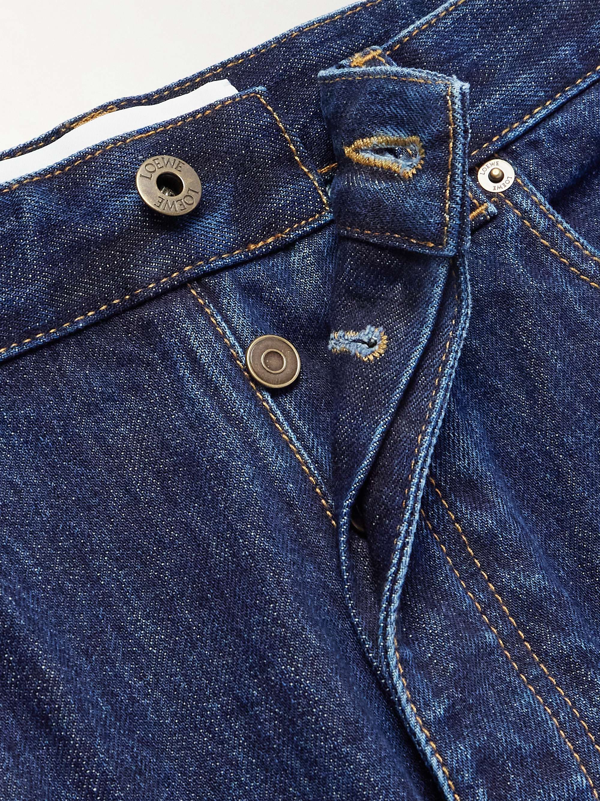 Wide-Leg Logo-Appliquéd Jeans view