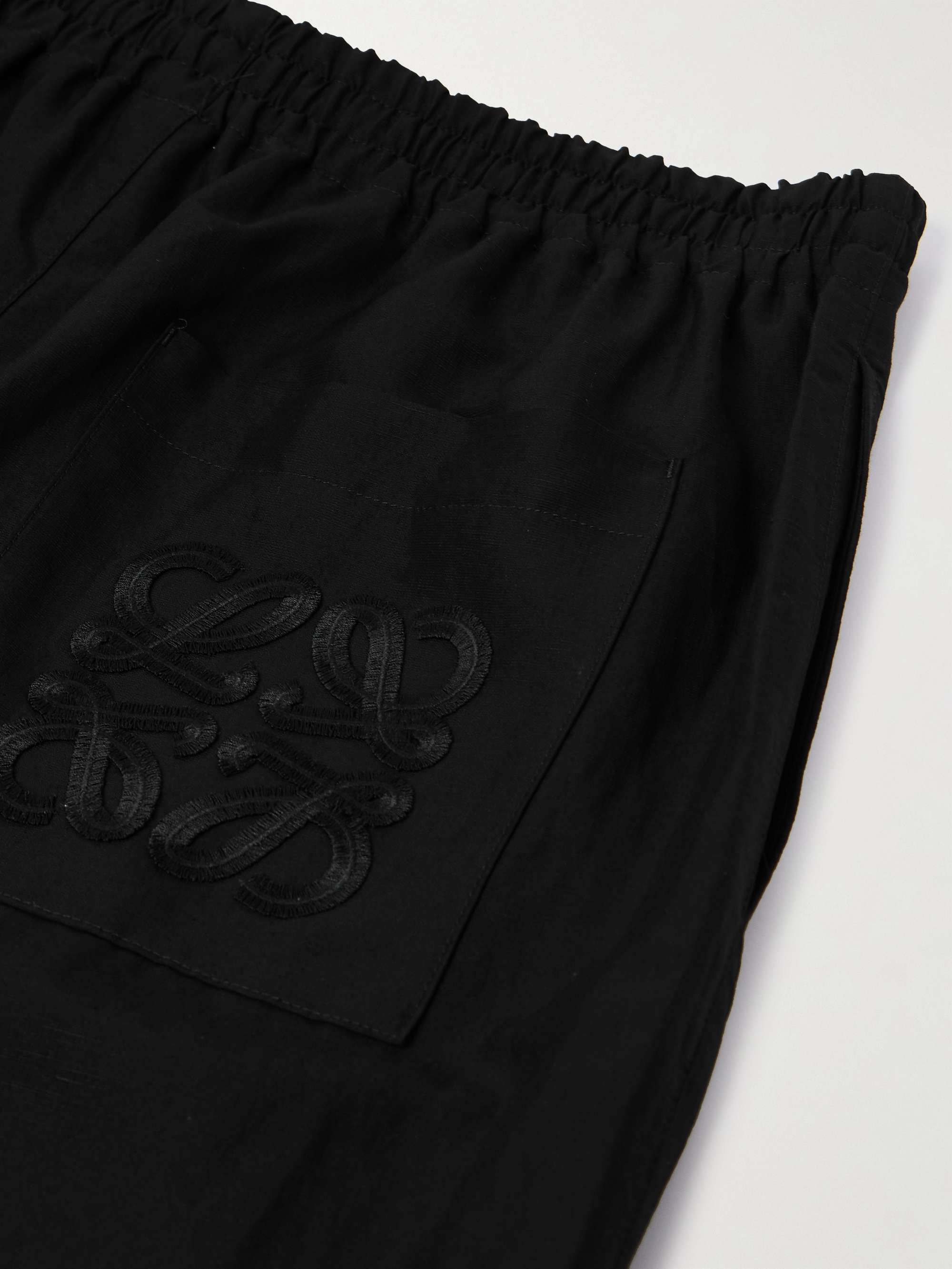 + Paula's Ibiza Wide-Leg Cropped Woven Drawstring Trousers view