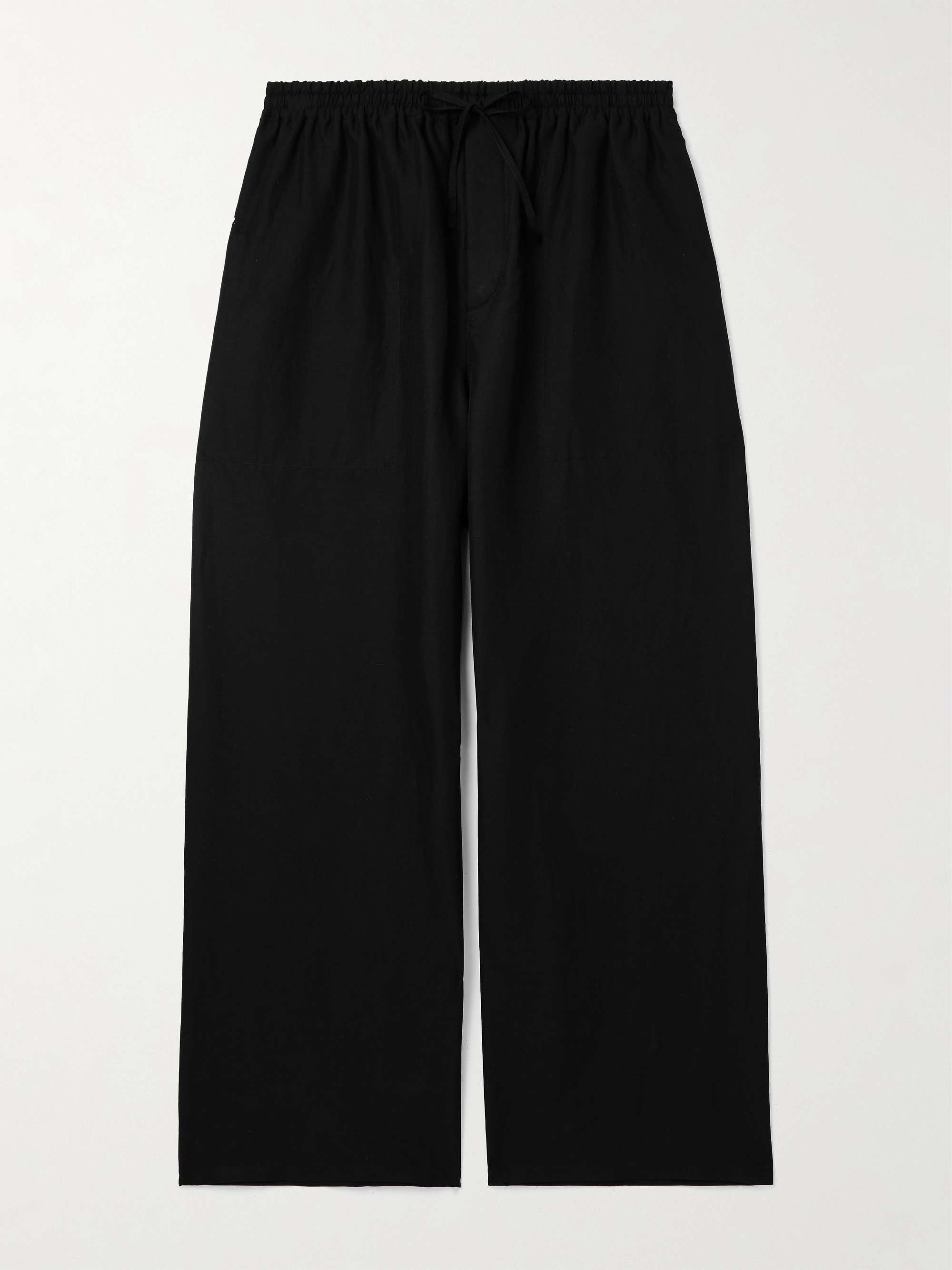 + Paula's Ibiza Wide-Leg Cropped Woven Drawstring Trousers view