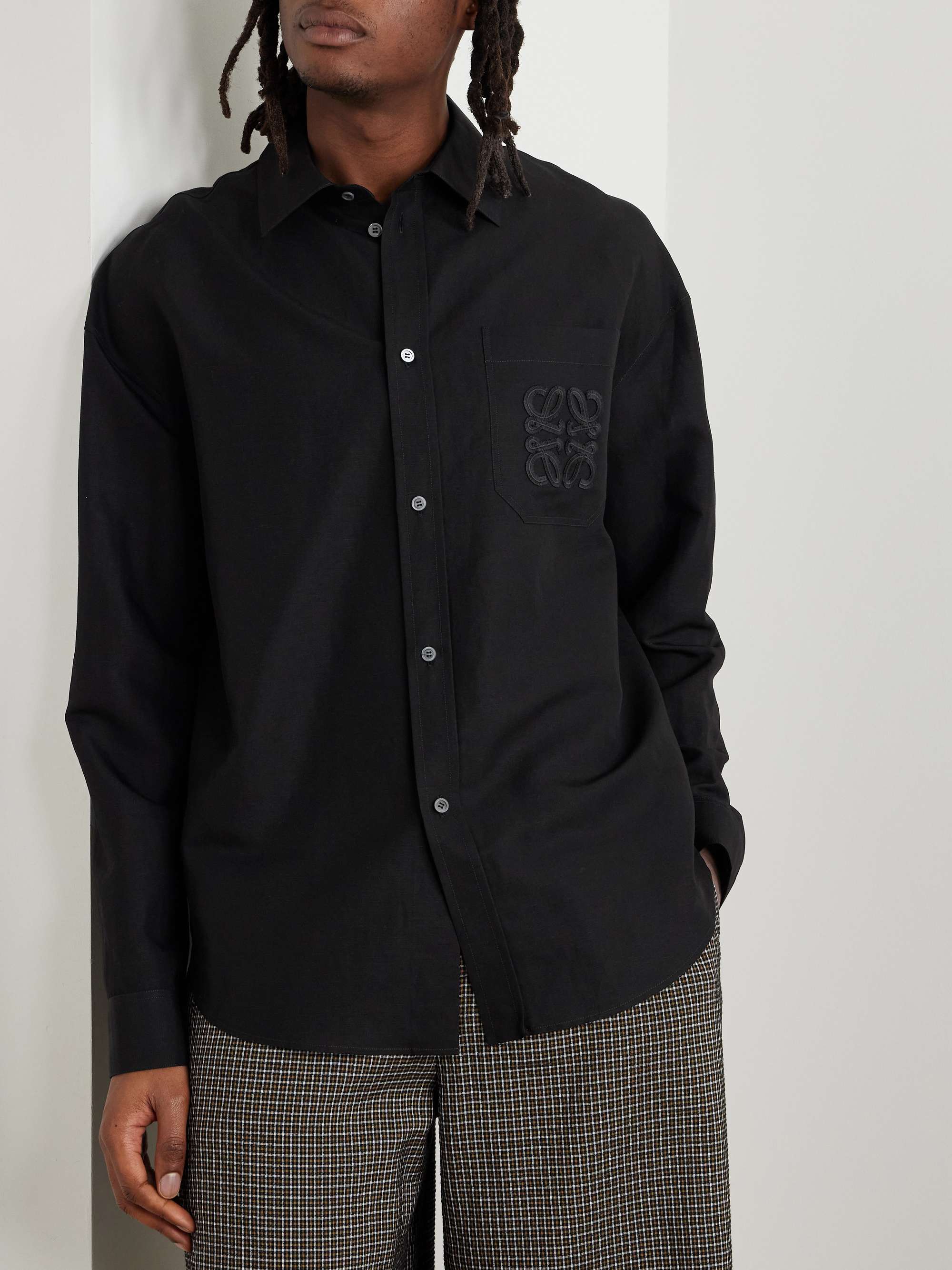 + Paula's Ibiza Logo-Embroidered Woven Shirt view