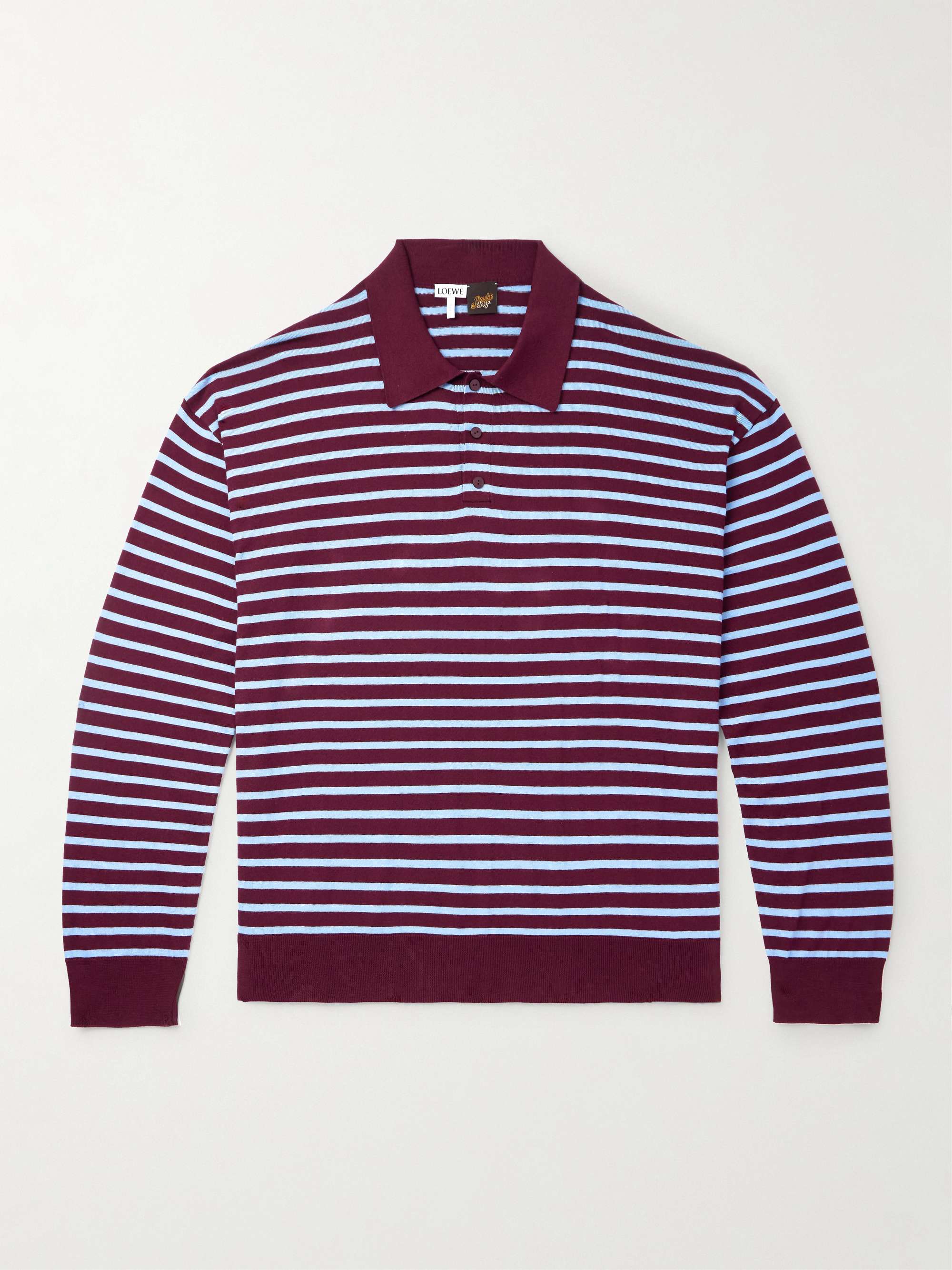 + Paula's Ibiza Striped Cotton-Blend Polo Shirt view
