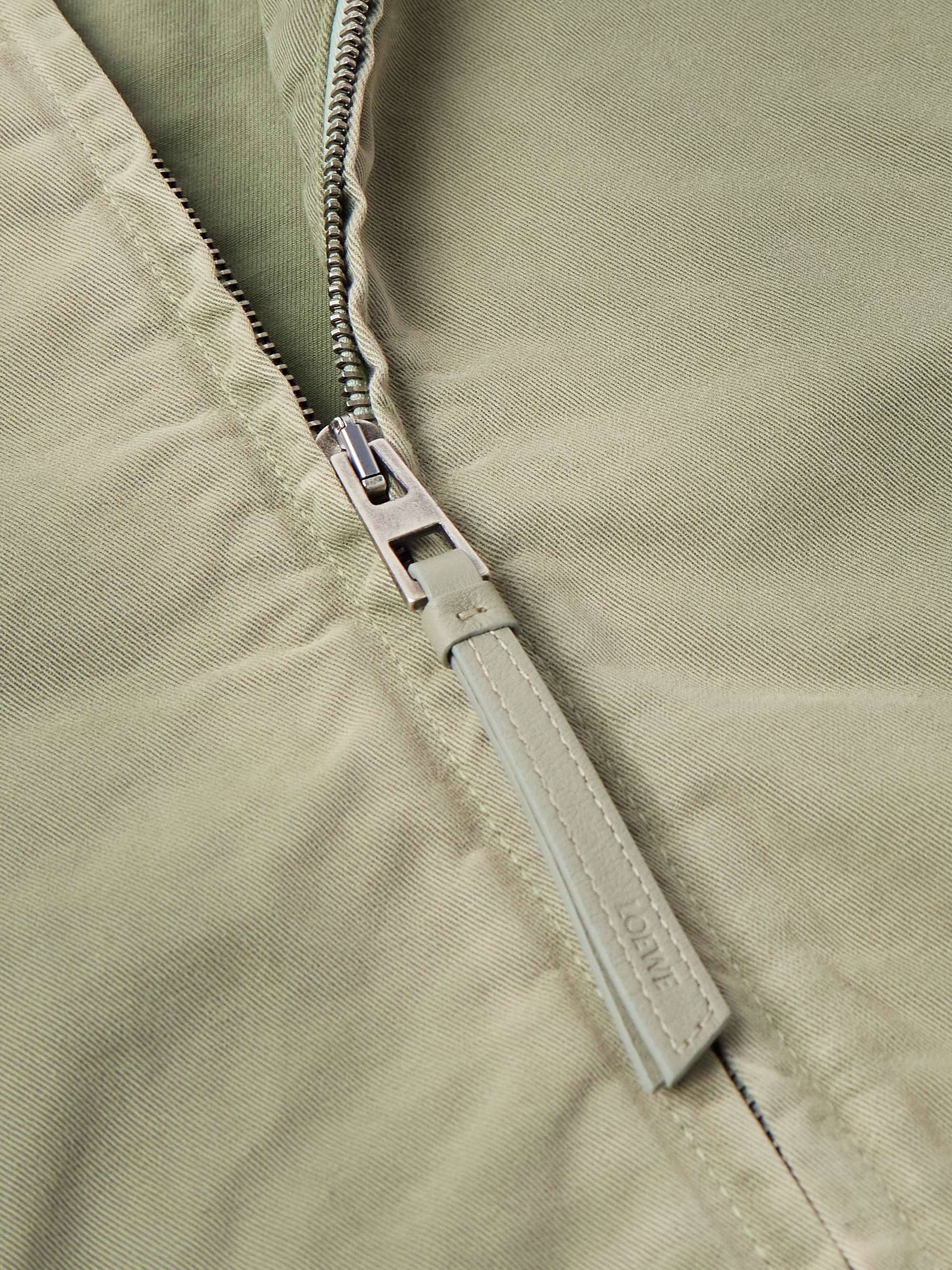+ Paula's Ibiza Anagram Logo-Cutout Cotton-Twill Jacket view