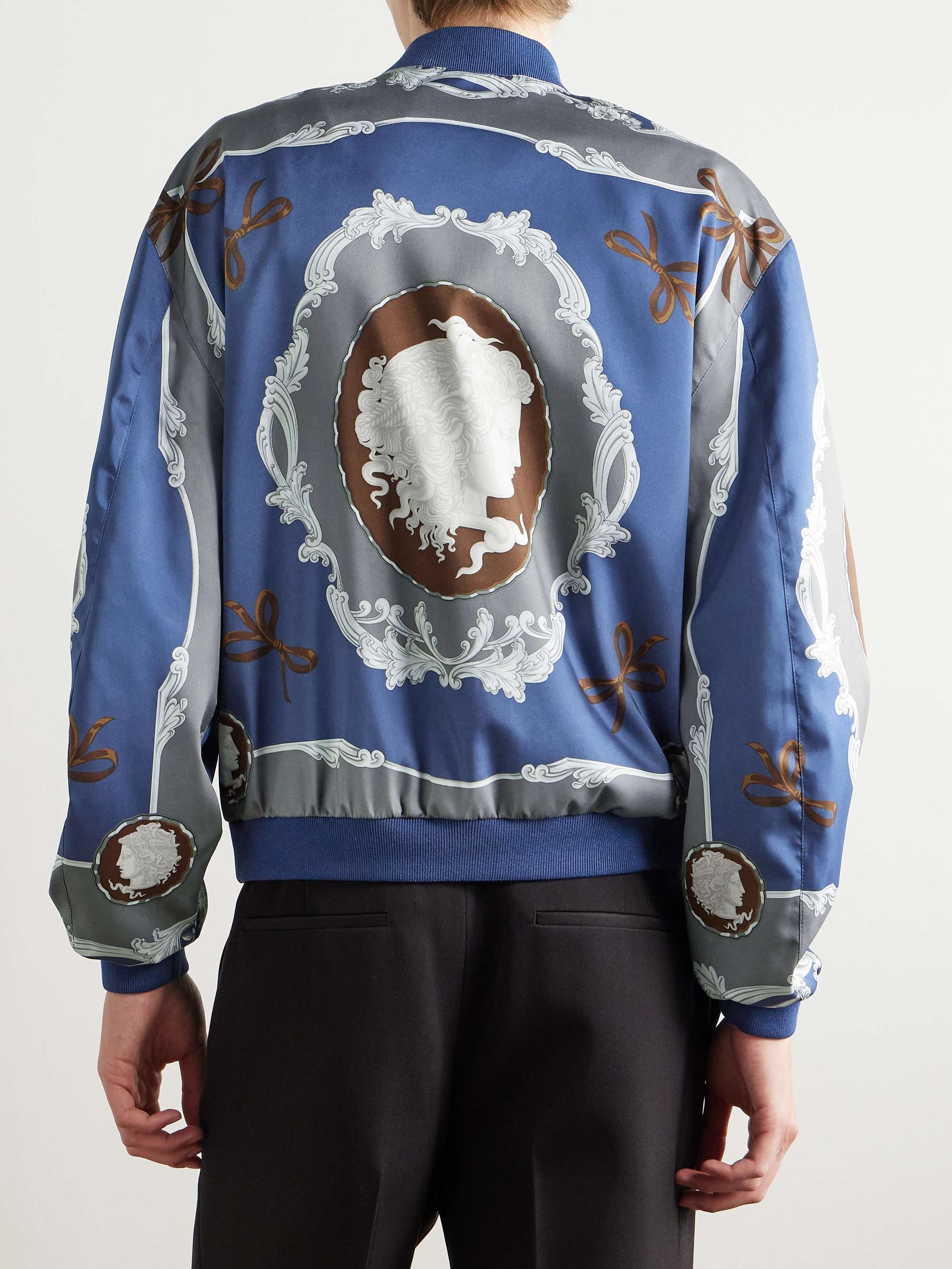 Printed Twill Bomber Jacket view