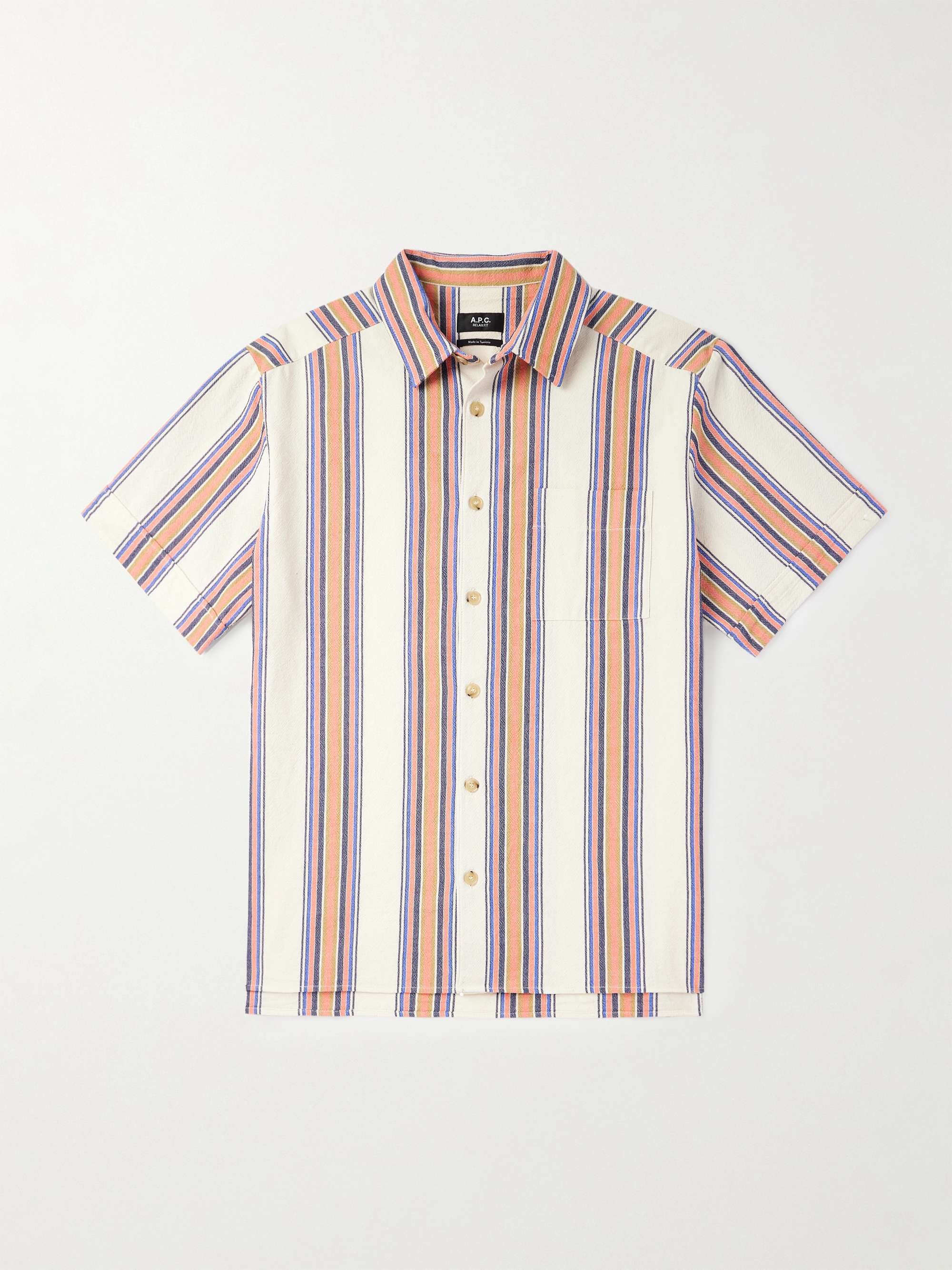 Ross Striped Cotton Shirt view