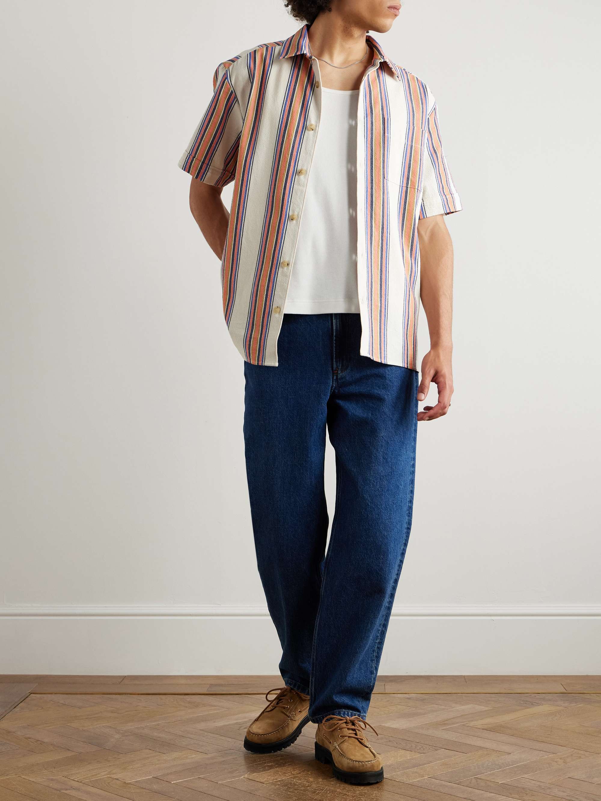 Ross Striped Cotton Shirt view