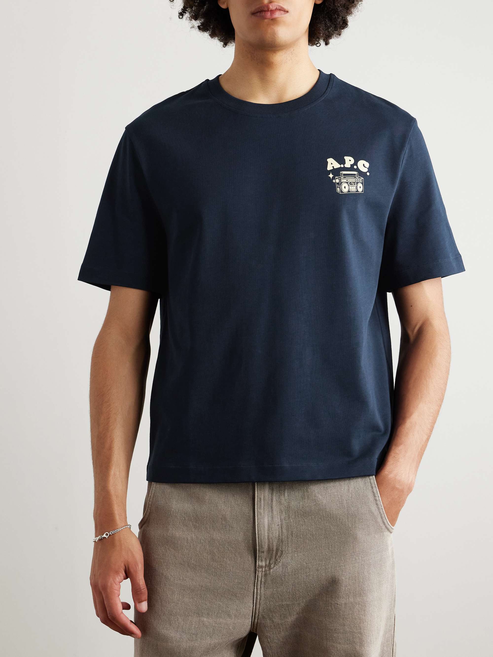 Disco Logo-Print Organic Cotton-Jersey T-Shirt view