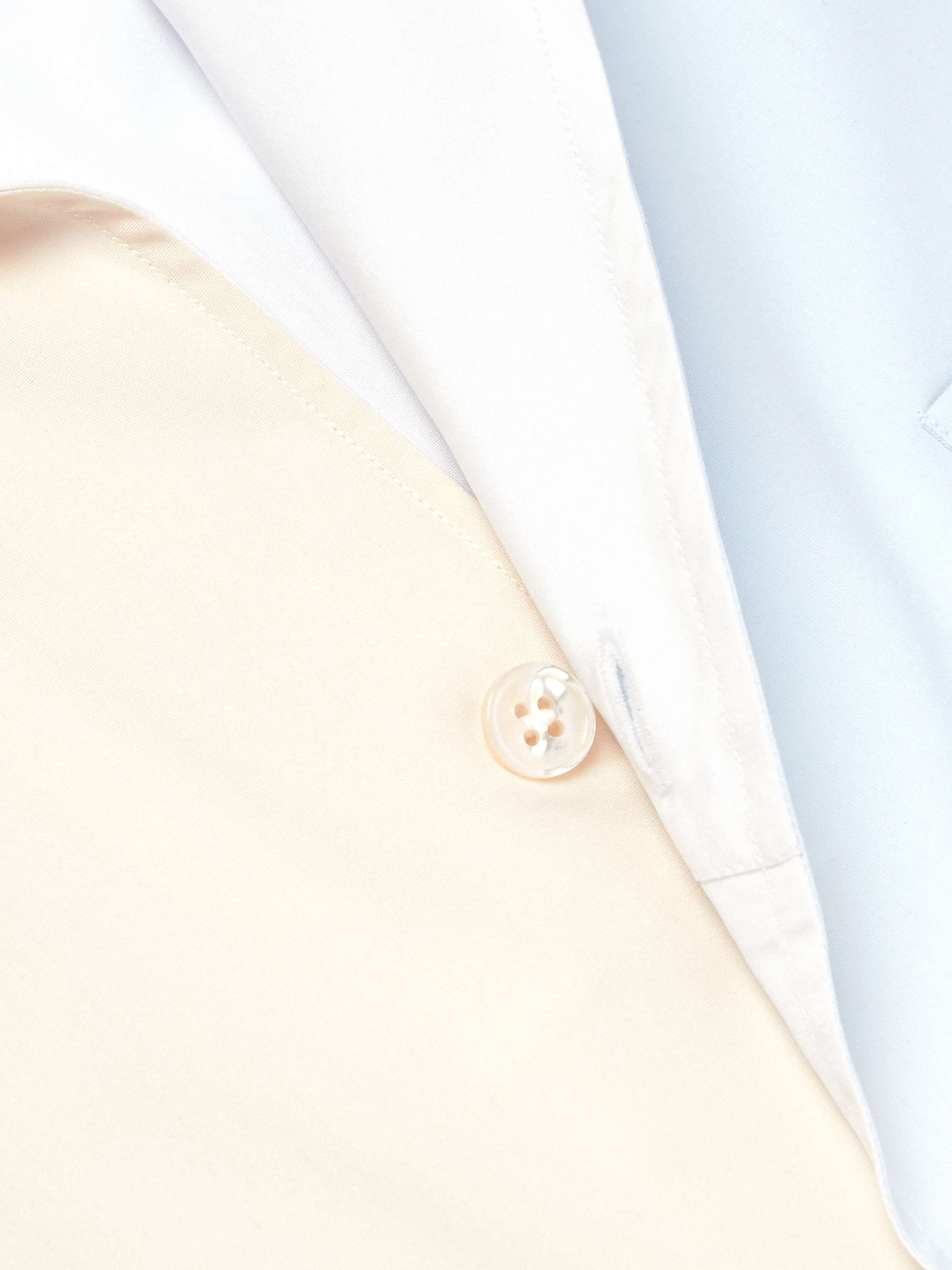 Camp-Collar Colour-Block Cotton-Poplin Shirt view