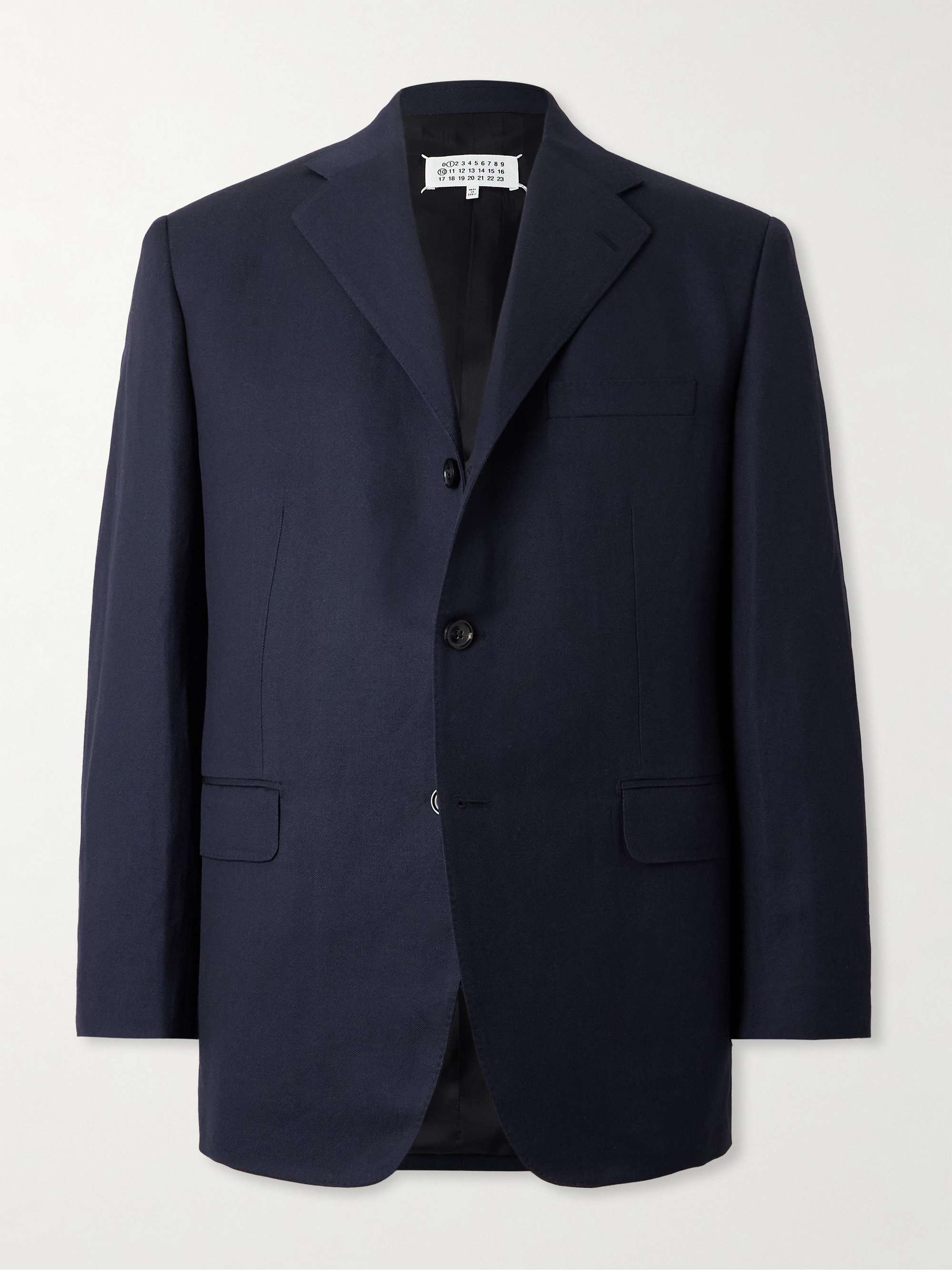 Wool and Linen-Blend Blazer view