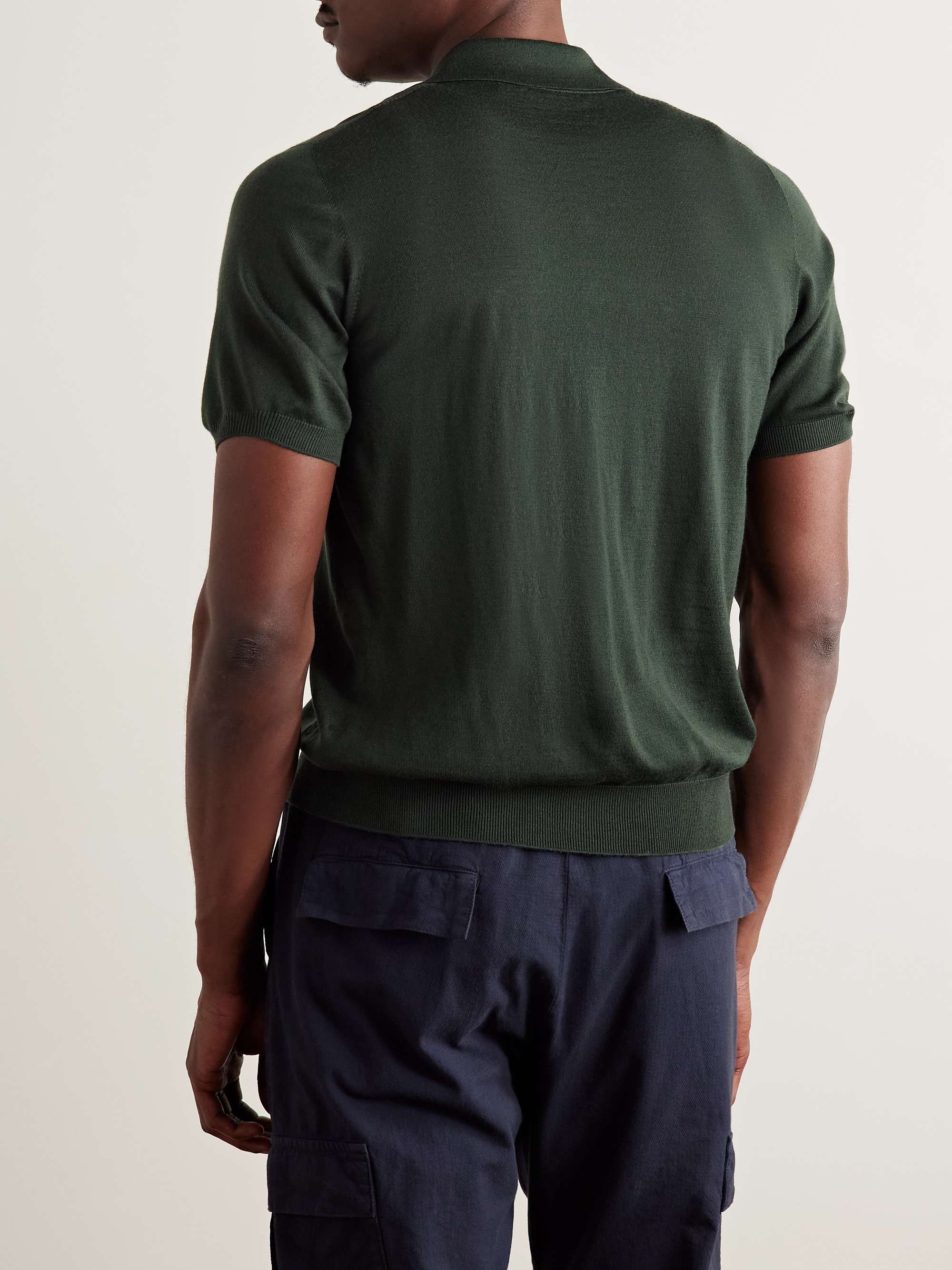 Tantallon Slim-Fit Merino Wool Polo Shirt view
