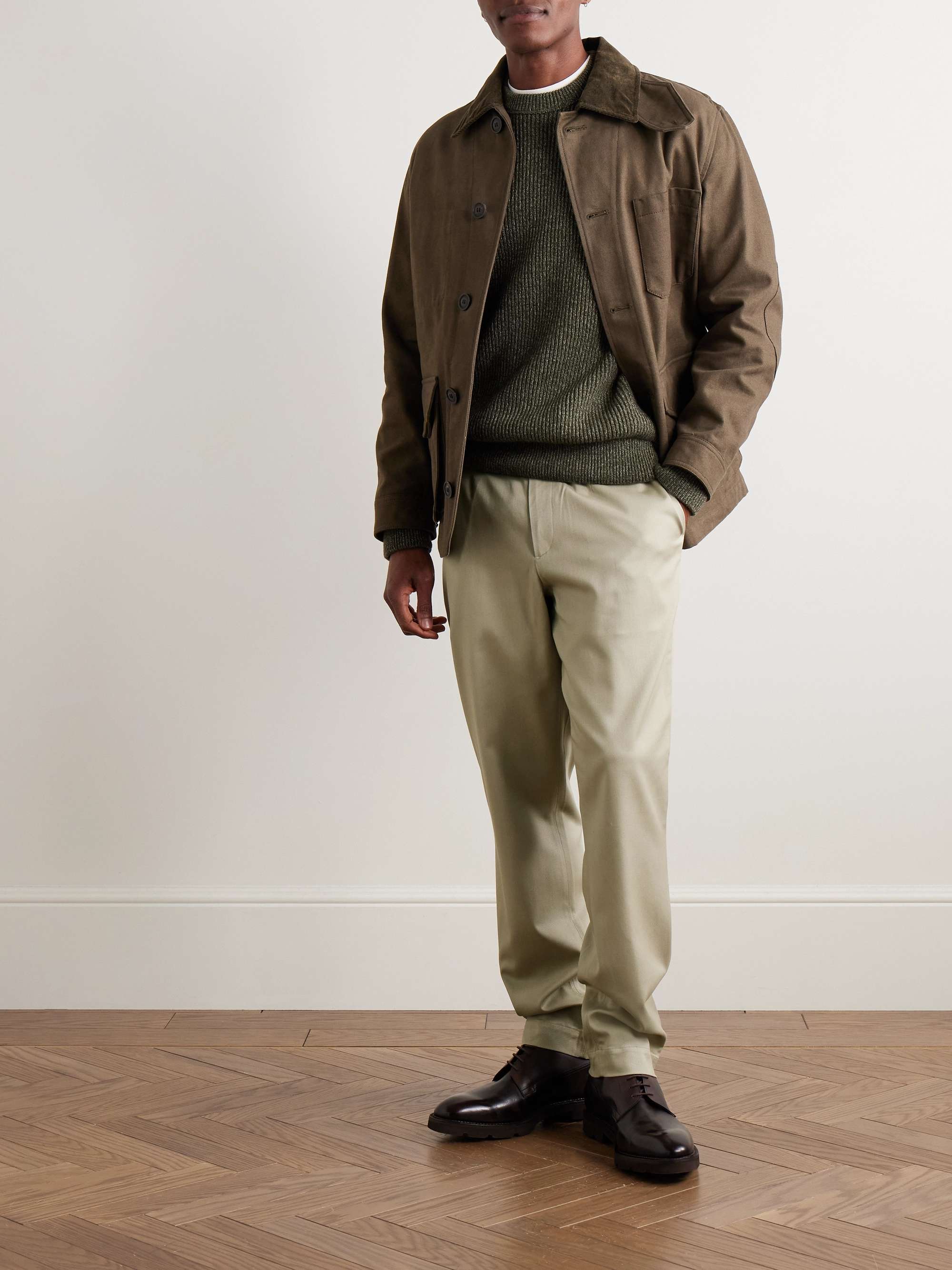 Straight-Leg Stretch-Lyocell Twill Chinos view