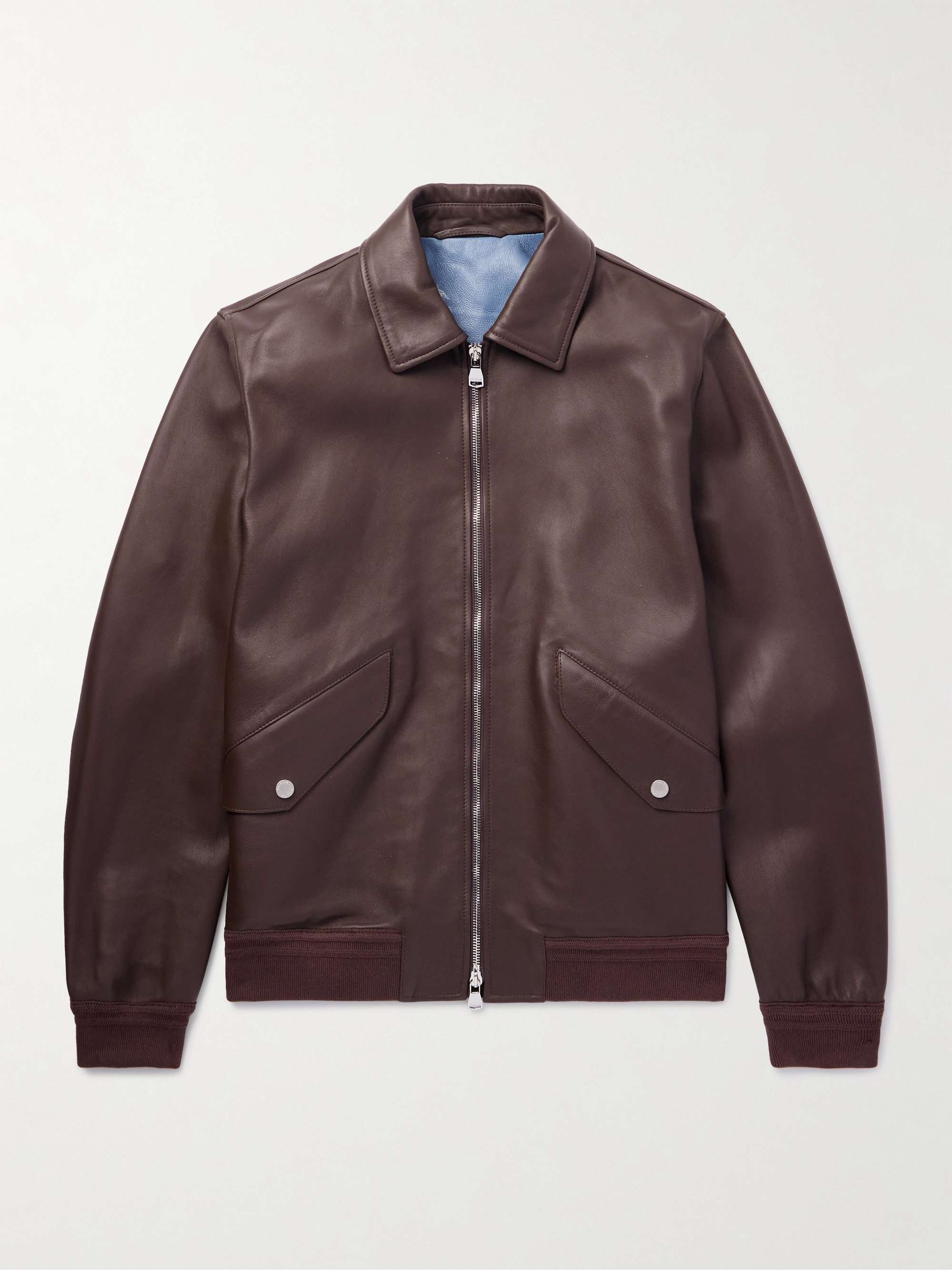 Roy Full-Grain Leather Blouson Jacket view