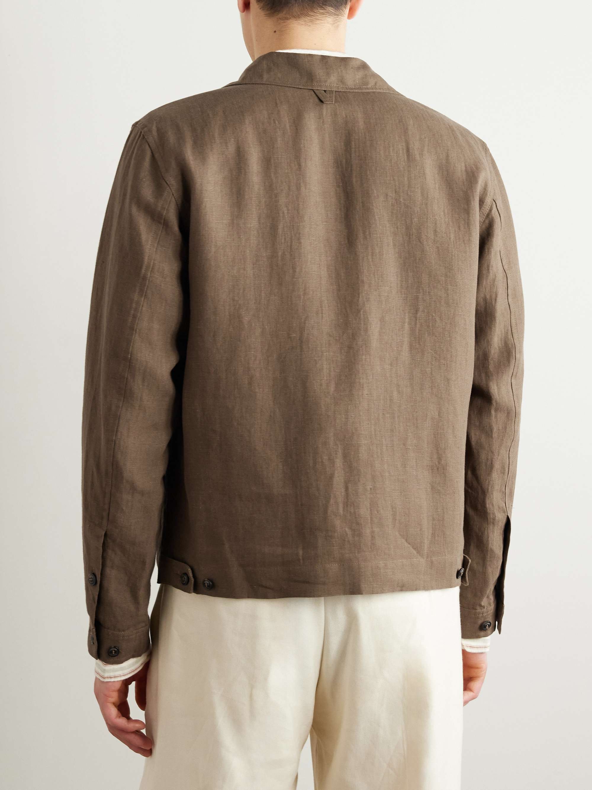 Miyagi Convertible-Collar Cotton Overshirt view
